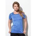 stedman sport-t-shirt van gerecycled materiaal »recycled reflect« blauw
