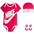 nike sportswear babyuitzet futura logo (set, 3-delig) rood