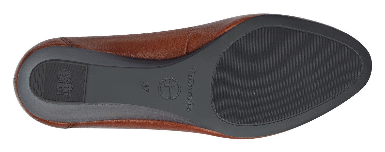 Tamaris Pumps , sleehak, lage schoen, instapschoen met comfortabele elastische afwerking