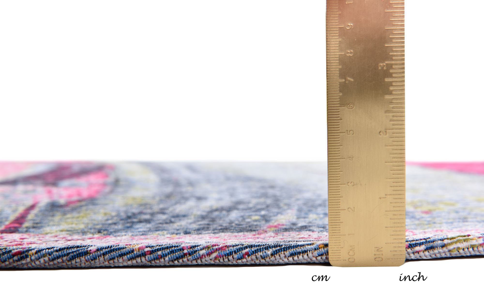 Gino Falcone Vloerkleed Cosima-111 plat geweven jacquard-vloerkleed, met chenillegaren, modern design