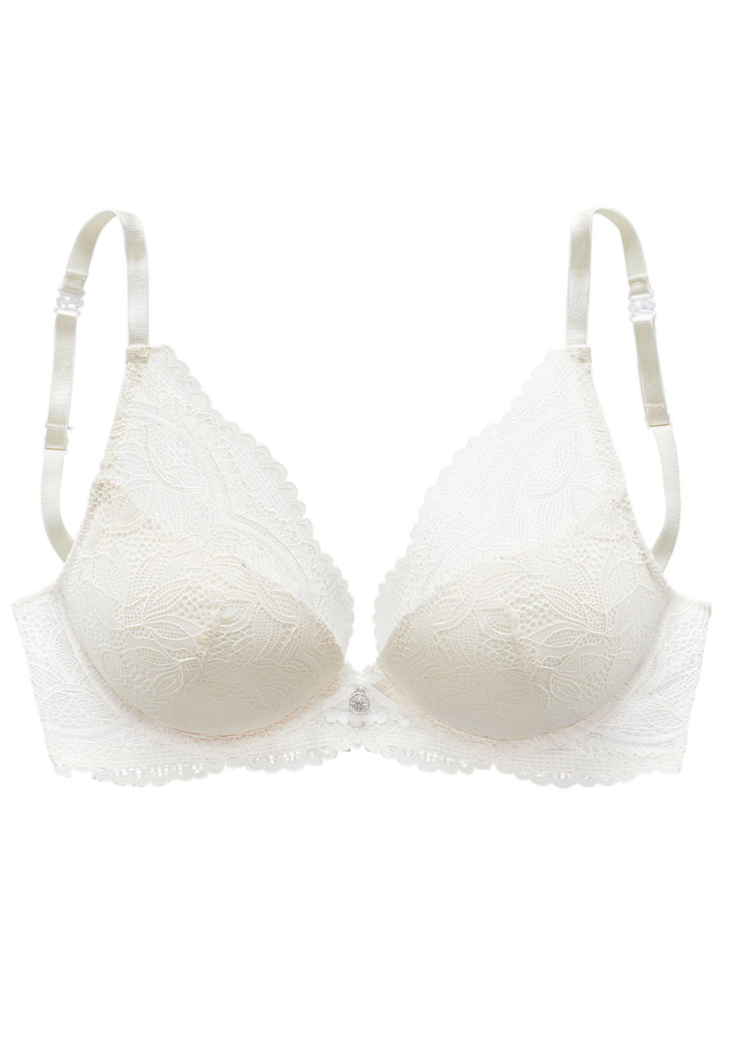 Nuance Bh met halterbandjes Vivianna met verschillende bandjes varianten, met bloemige kant, lingerie