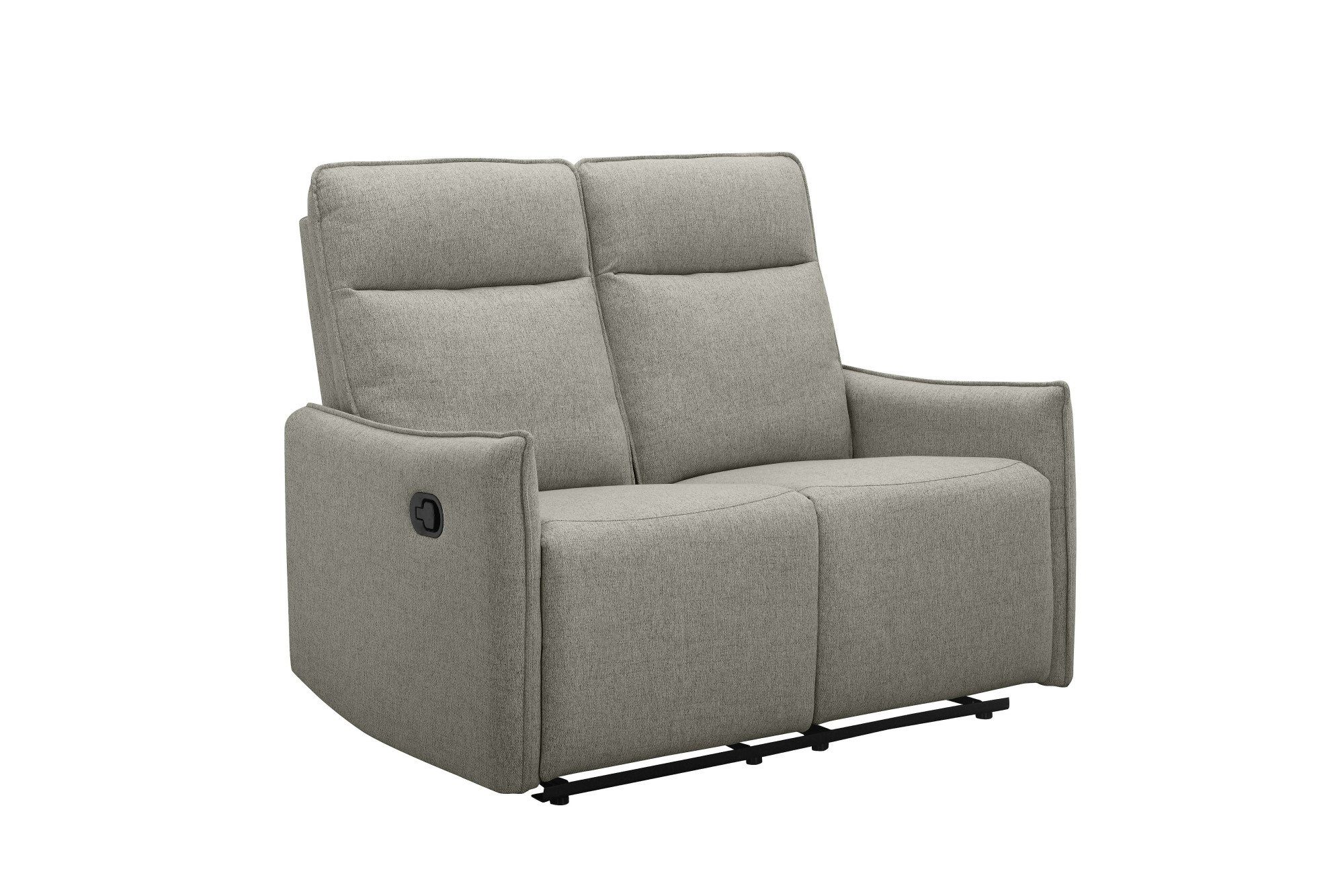 Dorel Home 2-zitsbank Lugo, bioscoopbank met relaxfunctie in kunstleer en geweven stof
