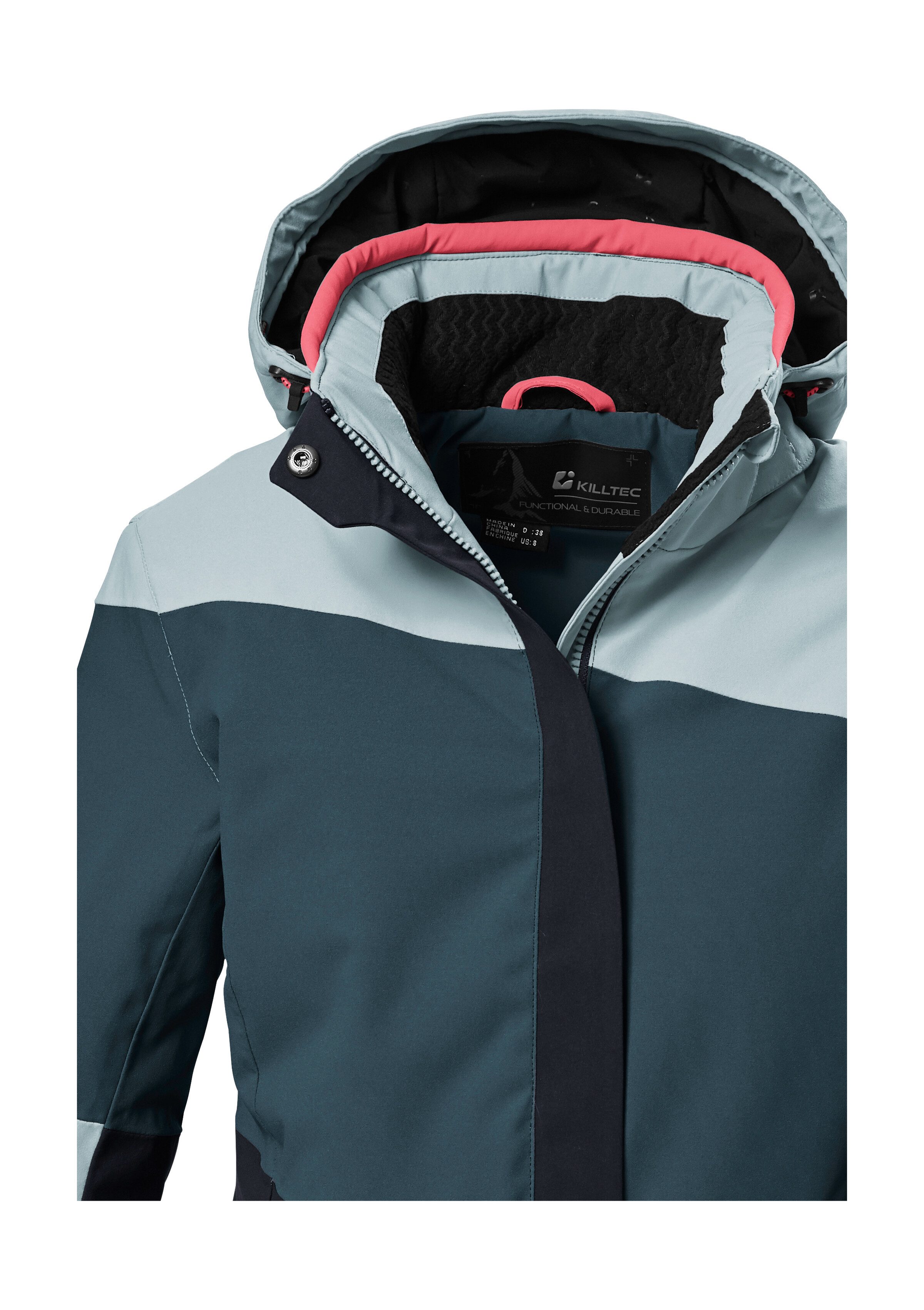 Killtec Ski-jack KSW 67 WMN SKI JCKT Dames ski-jas: waterdicht, ademend, afneembare capuchon