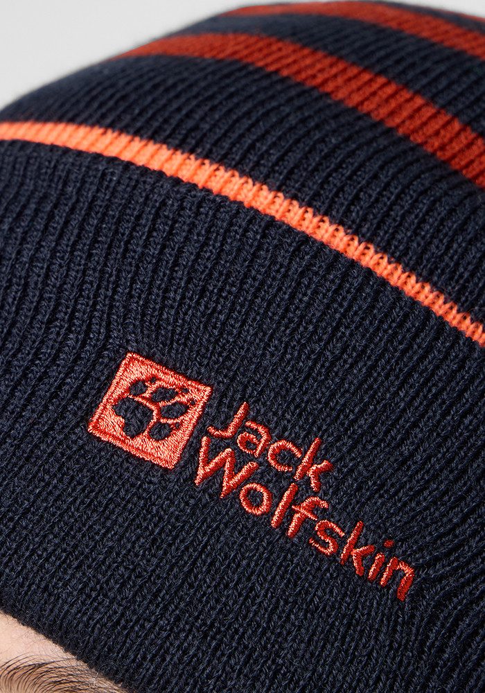 Jack Wolfskin Beanie STRIPY KNIT BEANIE K