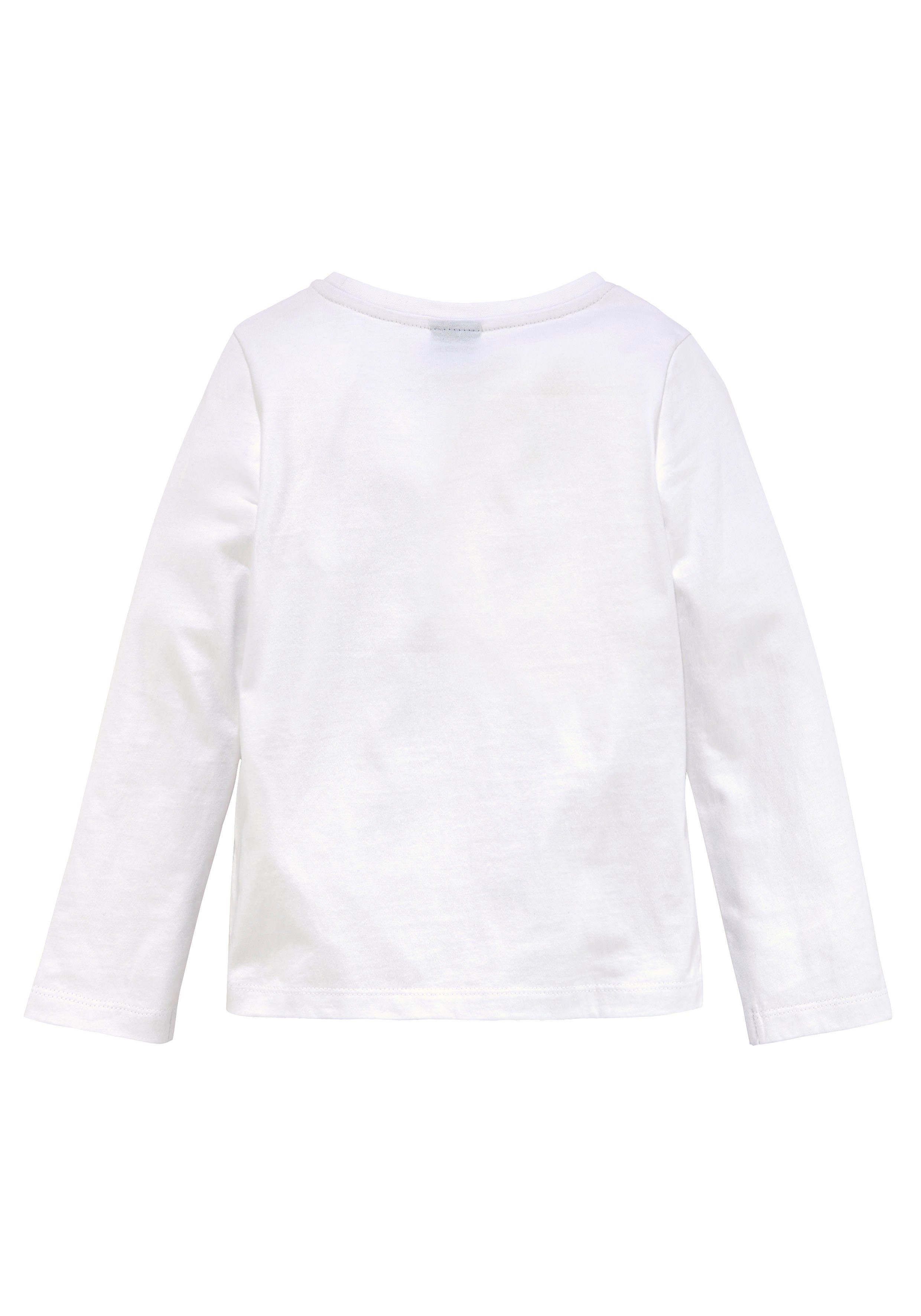 KIDSWORLD Shirt met lange mouwen , Met hart van keerbare pailletten Lange mouwen, basic pasvorm, met glinsterende pailletten