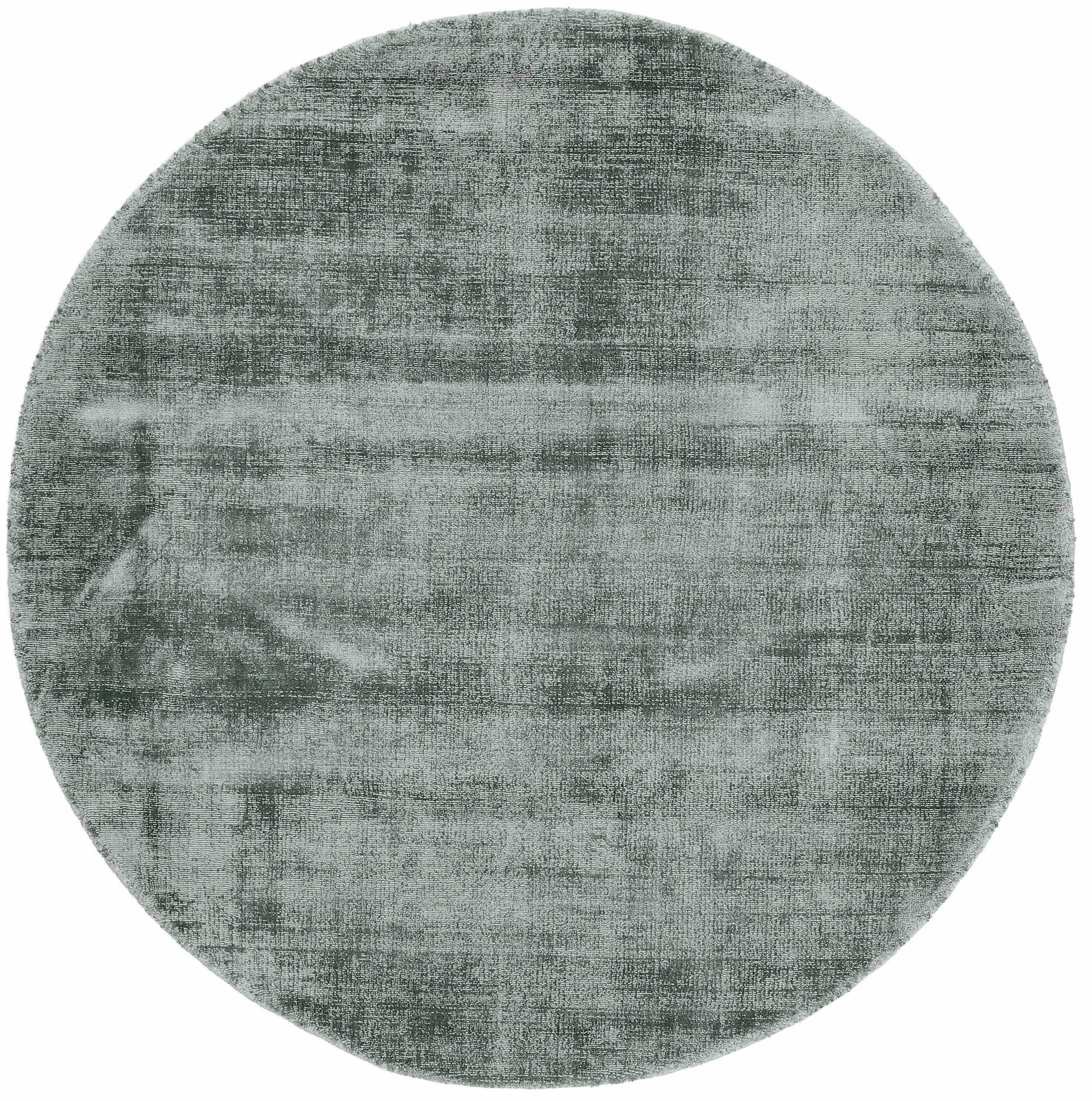 carpetfine Vloerkleed Ava viscosevloerkleed Zijde-look, lichte glans, woonkamer moderne vloerkleden maat Ø 160 cm x 13 mm groen