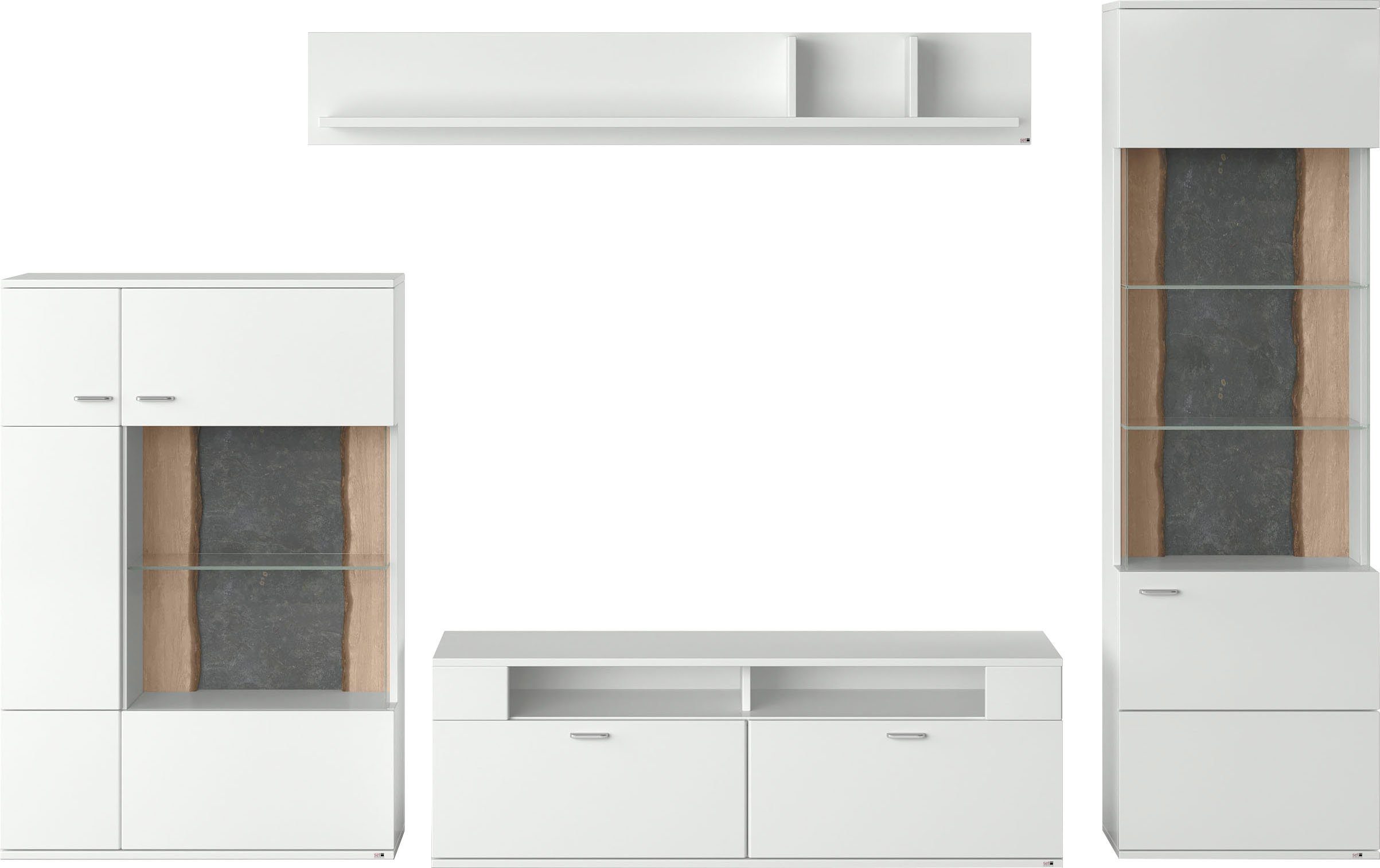 set one by Musterring Wandmeubel Tacoma Type 52, met wandboard (set, 4-delig)