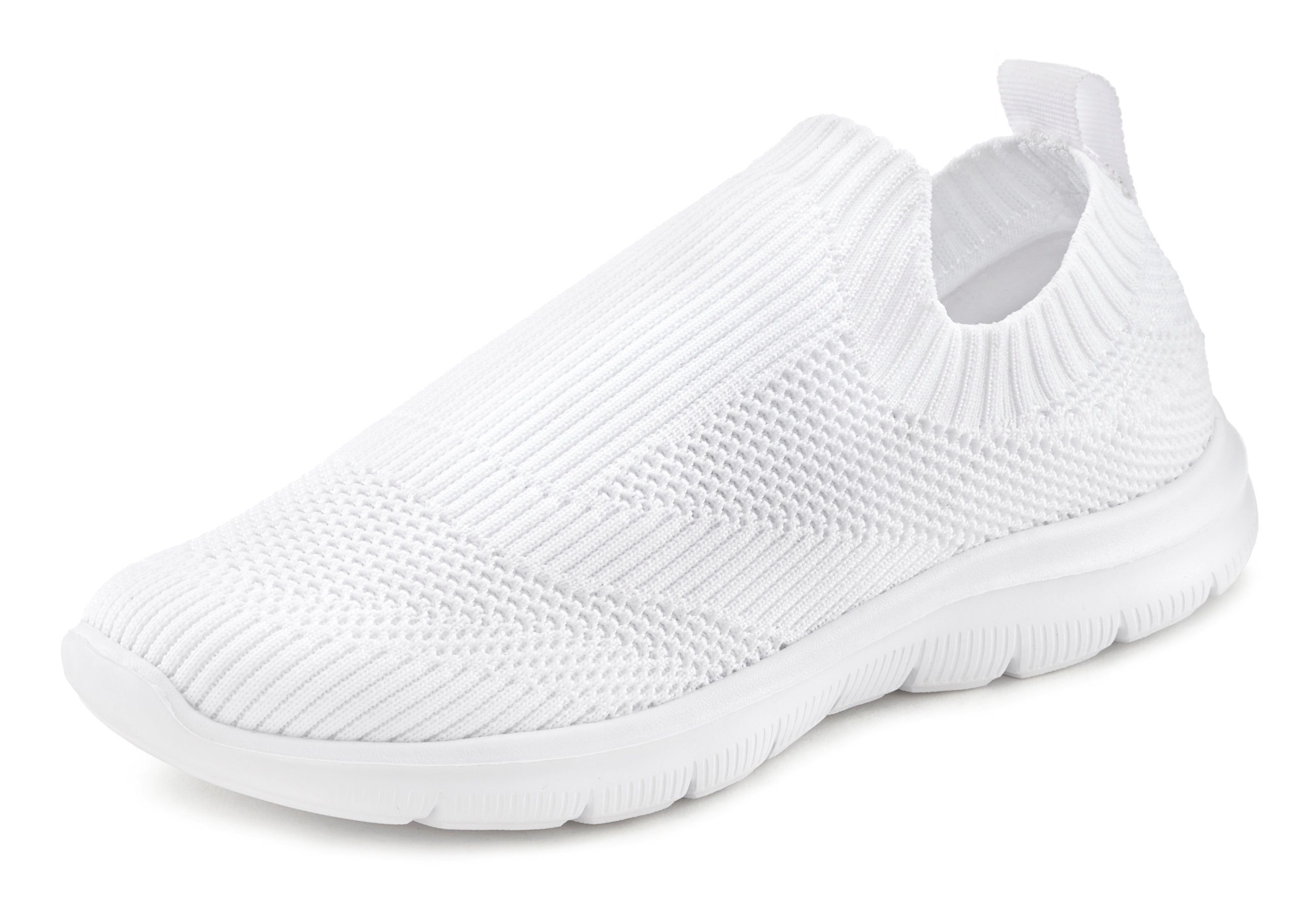 Lascana Sneakers Slip-ins, slipper, lage schoen ultralicht en om in te slippen VEGAN