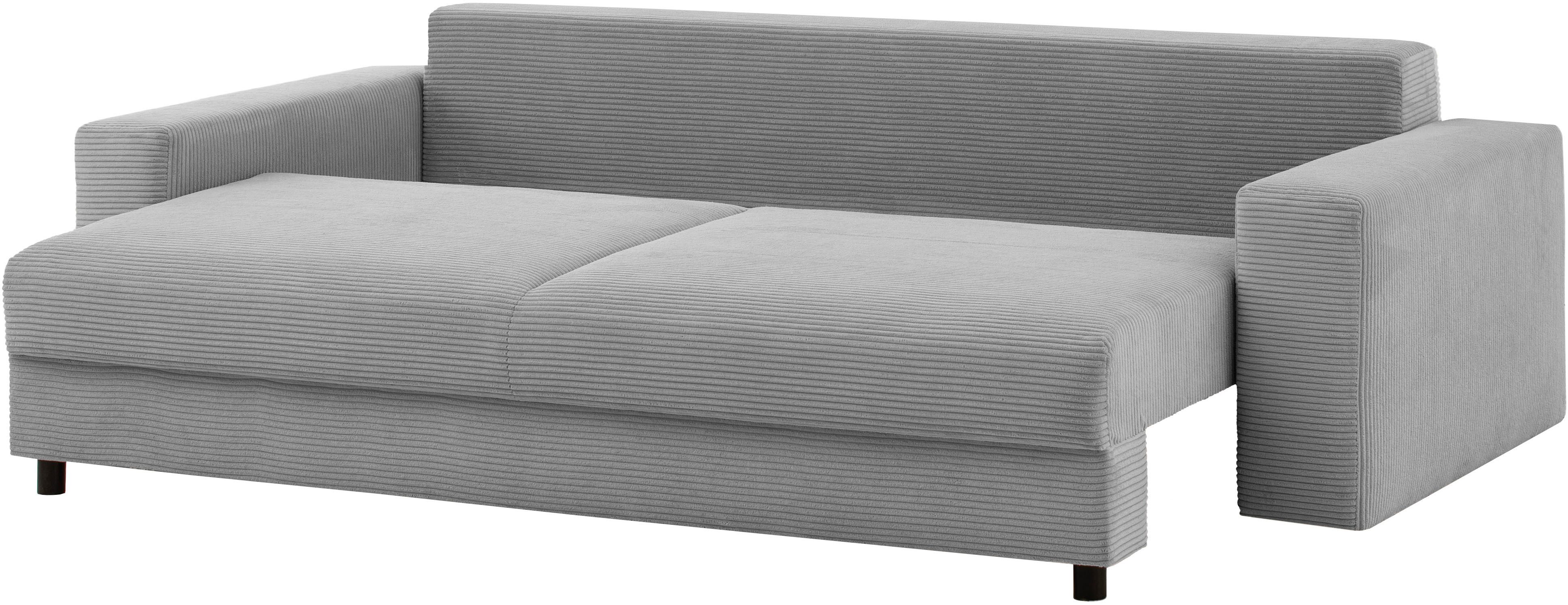 LeGer Home by Lena Gercke Slaapbank Imoga, kussen met slaapfunctie, 3-zits bank, bank met bedlade in moderne kleuren en stoffen, bedfunctie, ligoppervlak: 200x150 cm