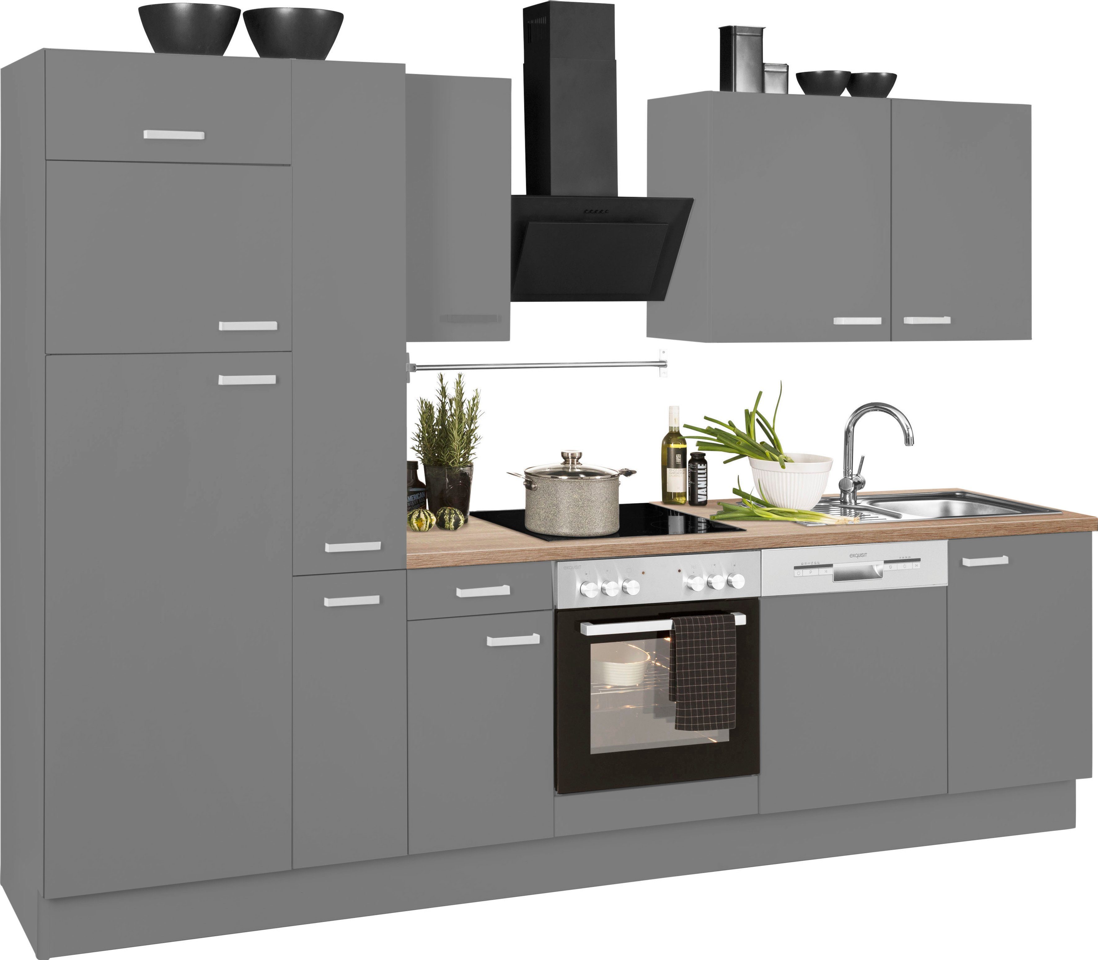 OPTIFIT Keukenblok Parma zonder elektrische apparaten, breedte 300 cm