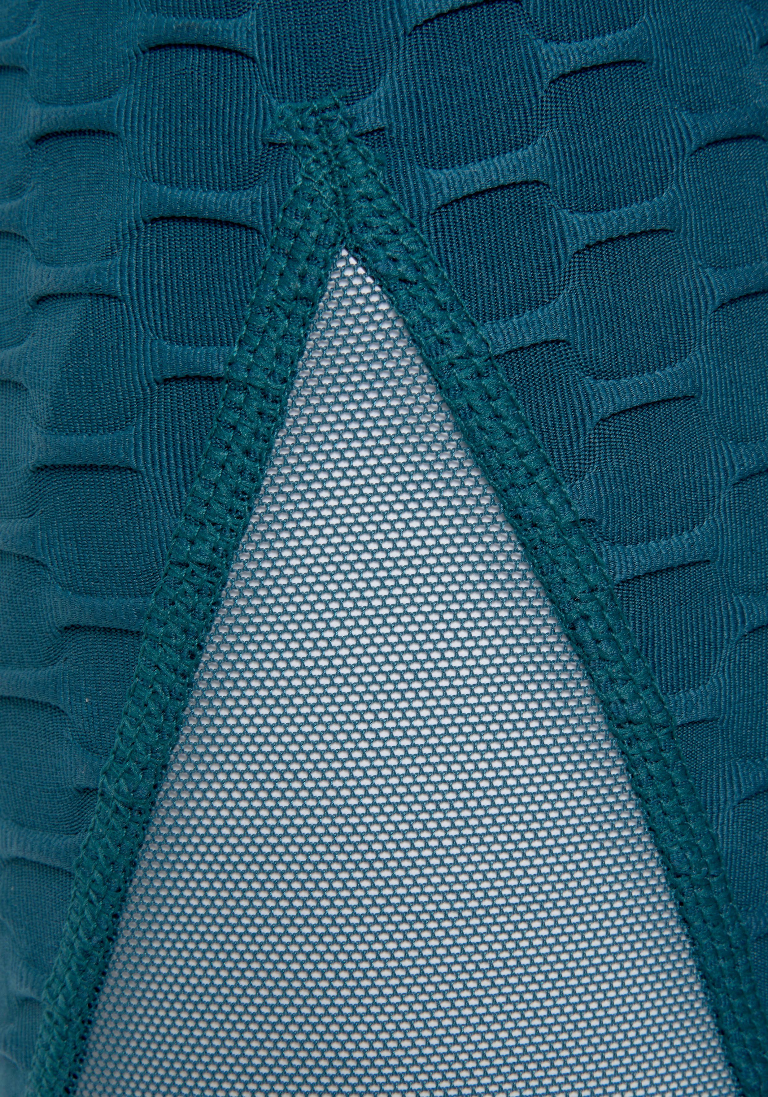 vivance active Functionele legging met honingraatdesign en meshinzet