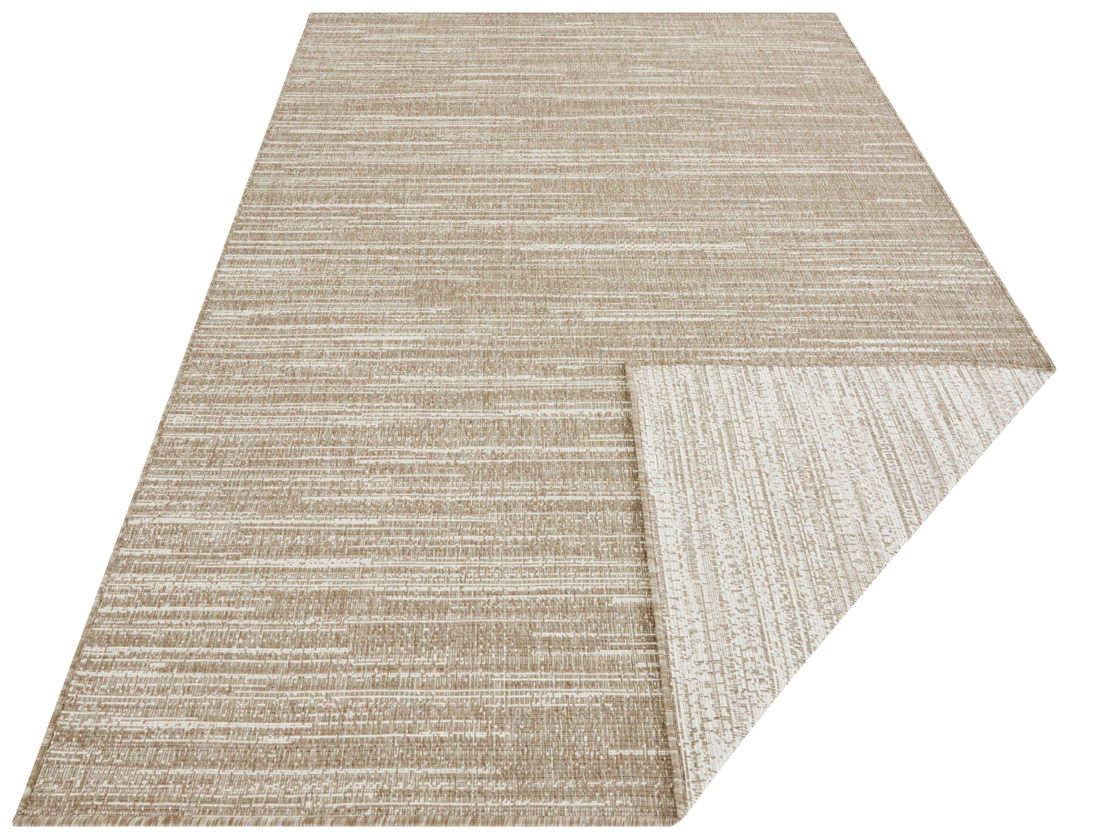 ELLE DECORATION Vloerkleed Mèlange tweezijdig tapijt Vlakweefsel, In-& Outdoor, Modern, tweezijdig, balkon, woonkamer