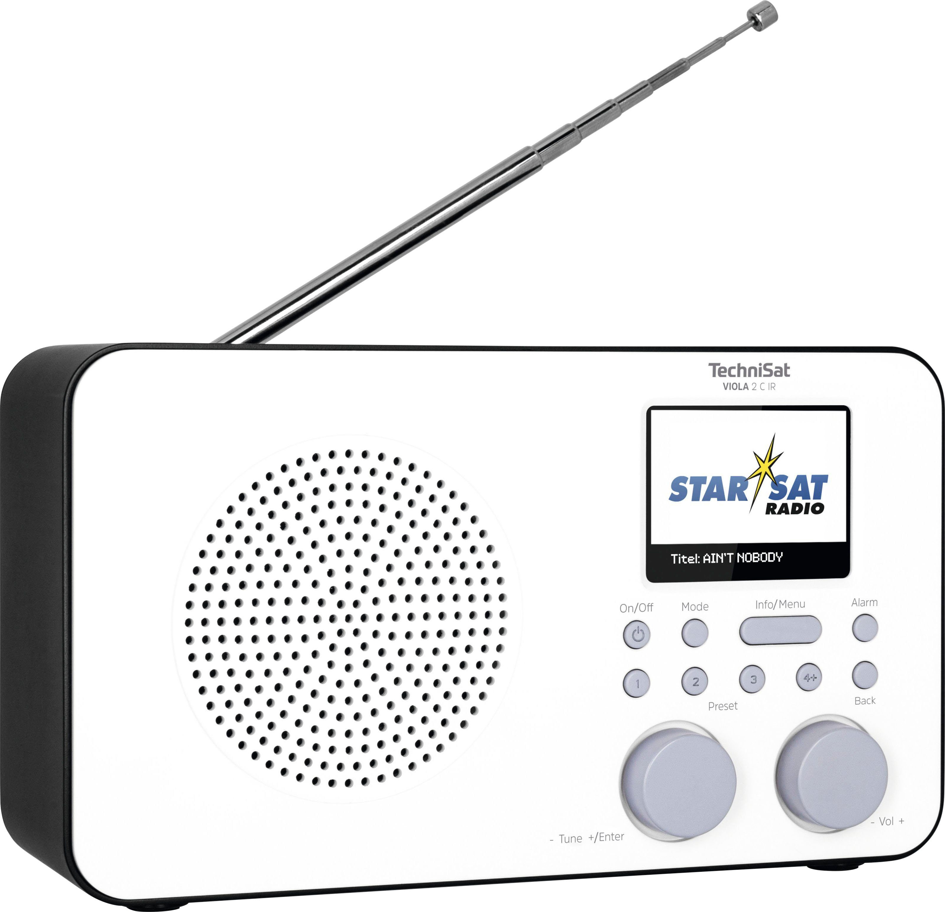 TechniSat Internetradio VIOLA 2 C IR draagbare met dab+, kleurendisplay, accu