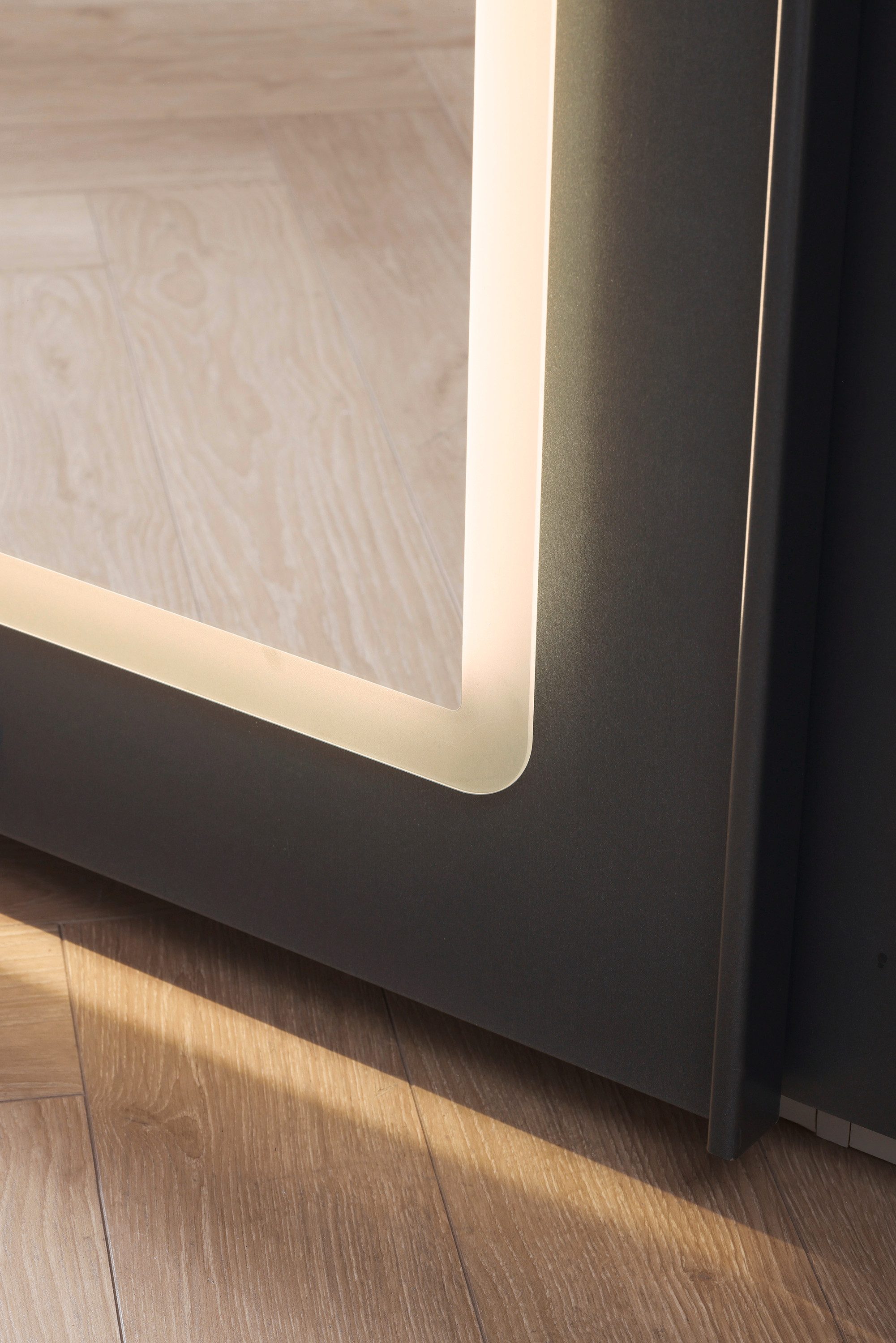 rauch Schuifdeurkast Kledingkast Kast Garderobe Wasmand ABRAXXAS met spiegel en geïntegreerde dimbare led-verlichting made in germany