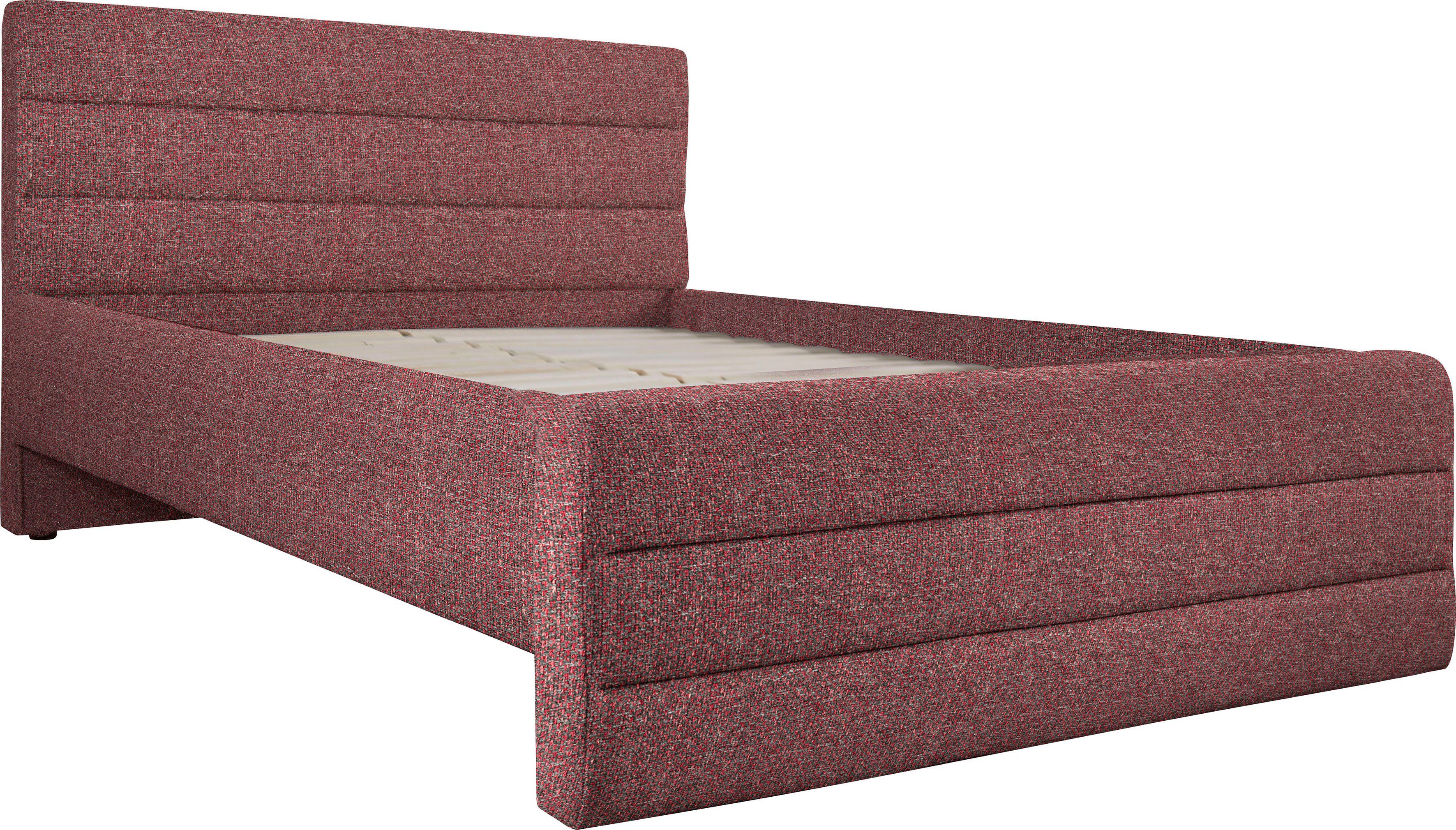 OTTO products Gestoffeerd bed Merrit Dwarsnaad in het hoofd- en voetbord, in 5 breedten, ook in 220 cm lang