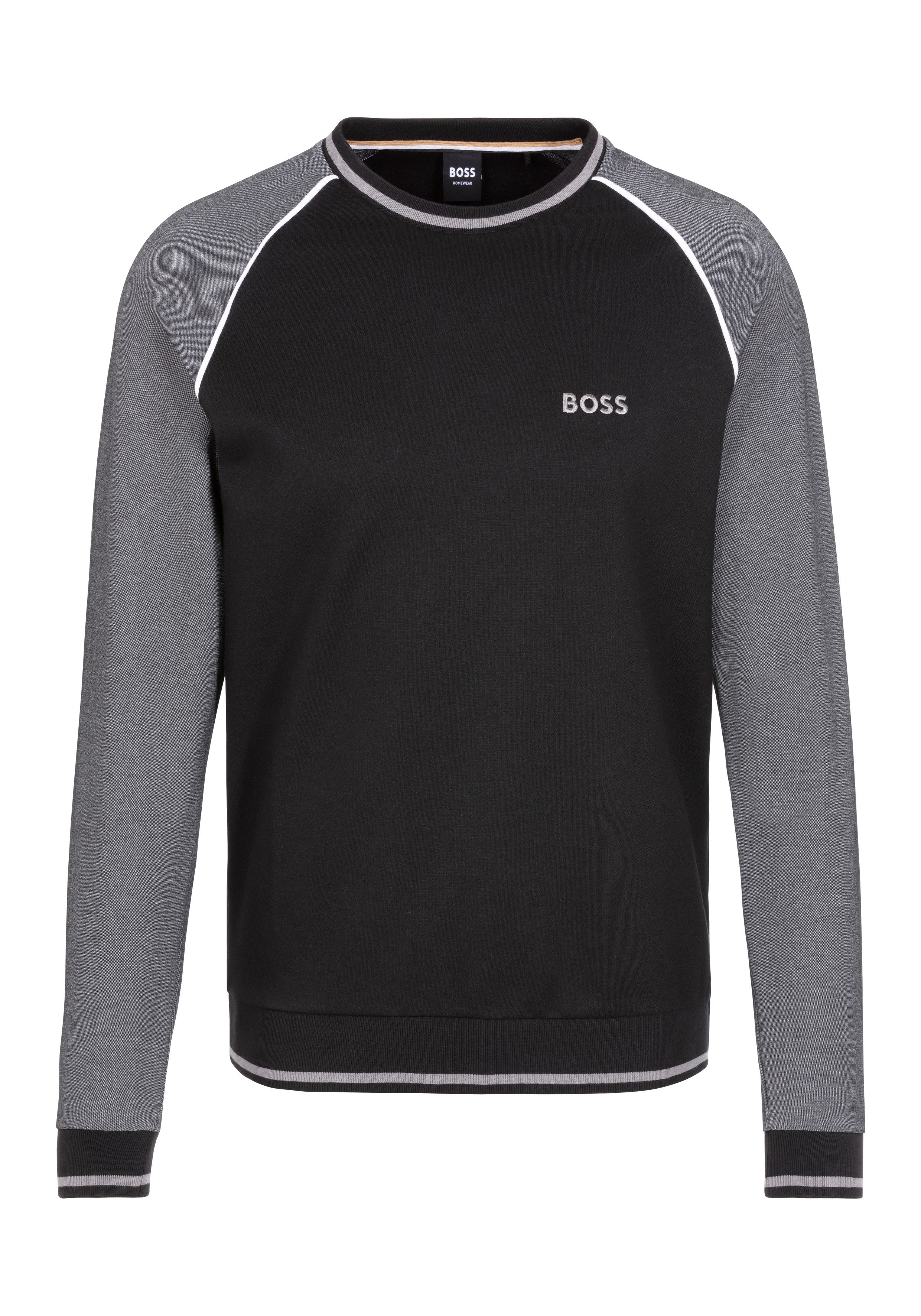 BOSS Sweatshirt met contrastkleurige details