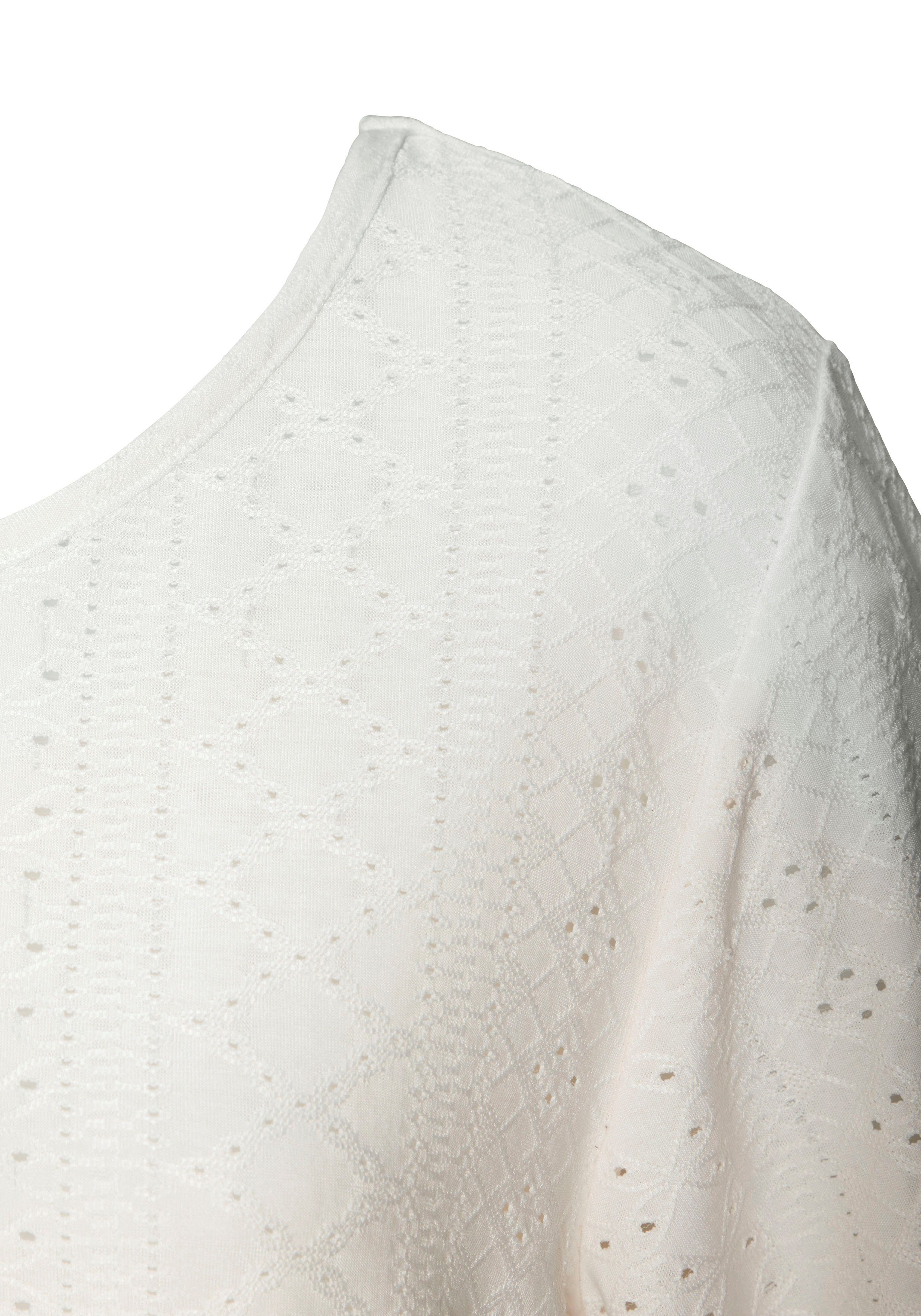 Vivance Shirt met korte mouwen Met broderie anglaise in een gemakkelijk te onderhouden kwaliteit (2-delig, Set van 2)