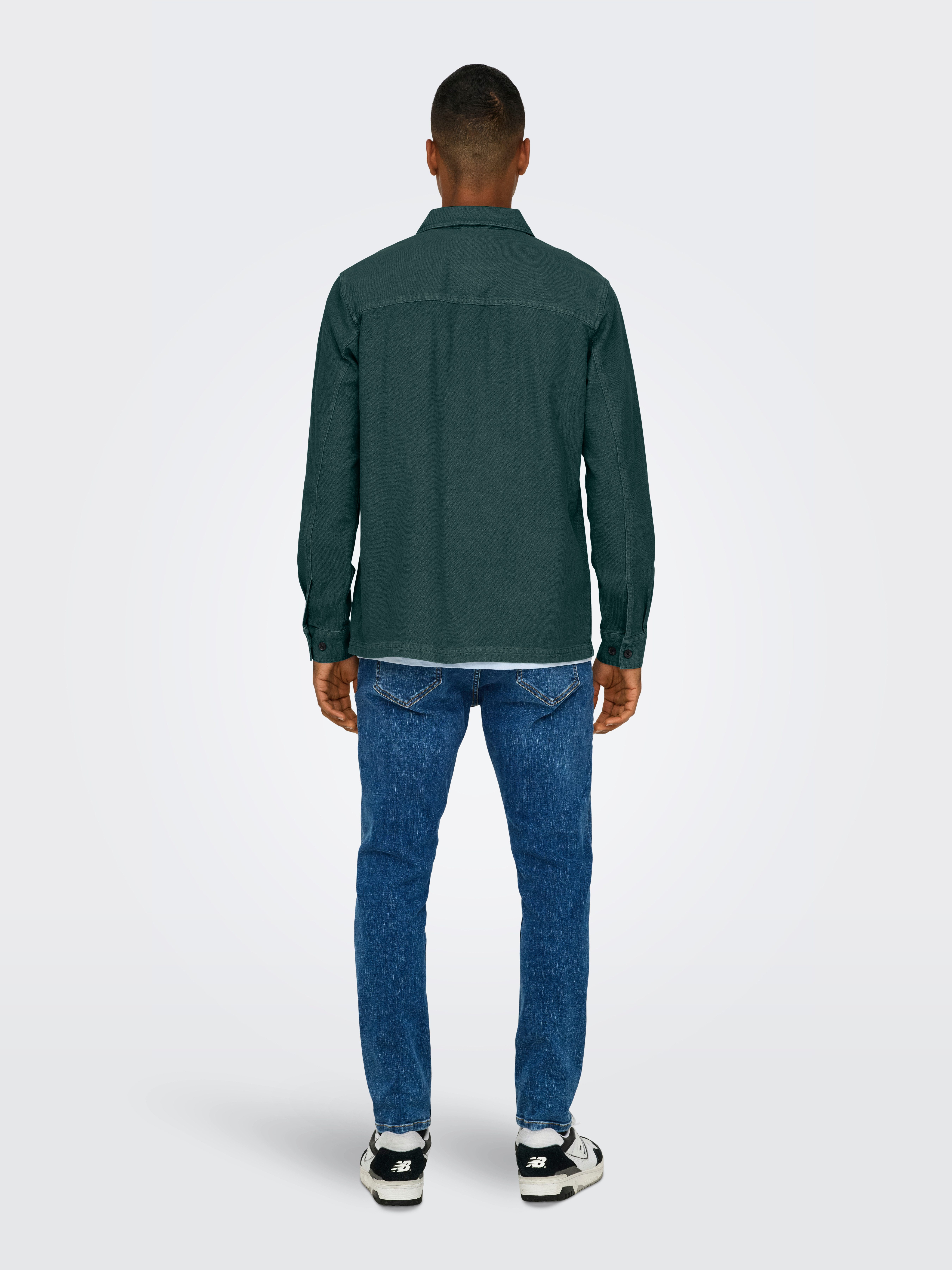 ONLY & SONS Overhemd met lange mouwen ONSOLIVER TWILL OVERDYE OVERSHIRT BF