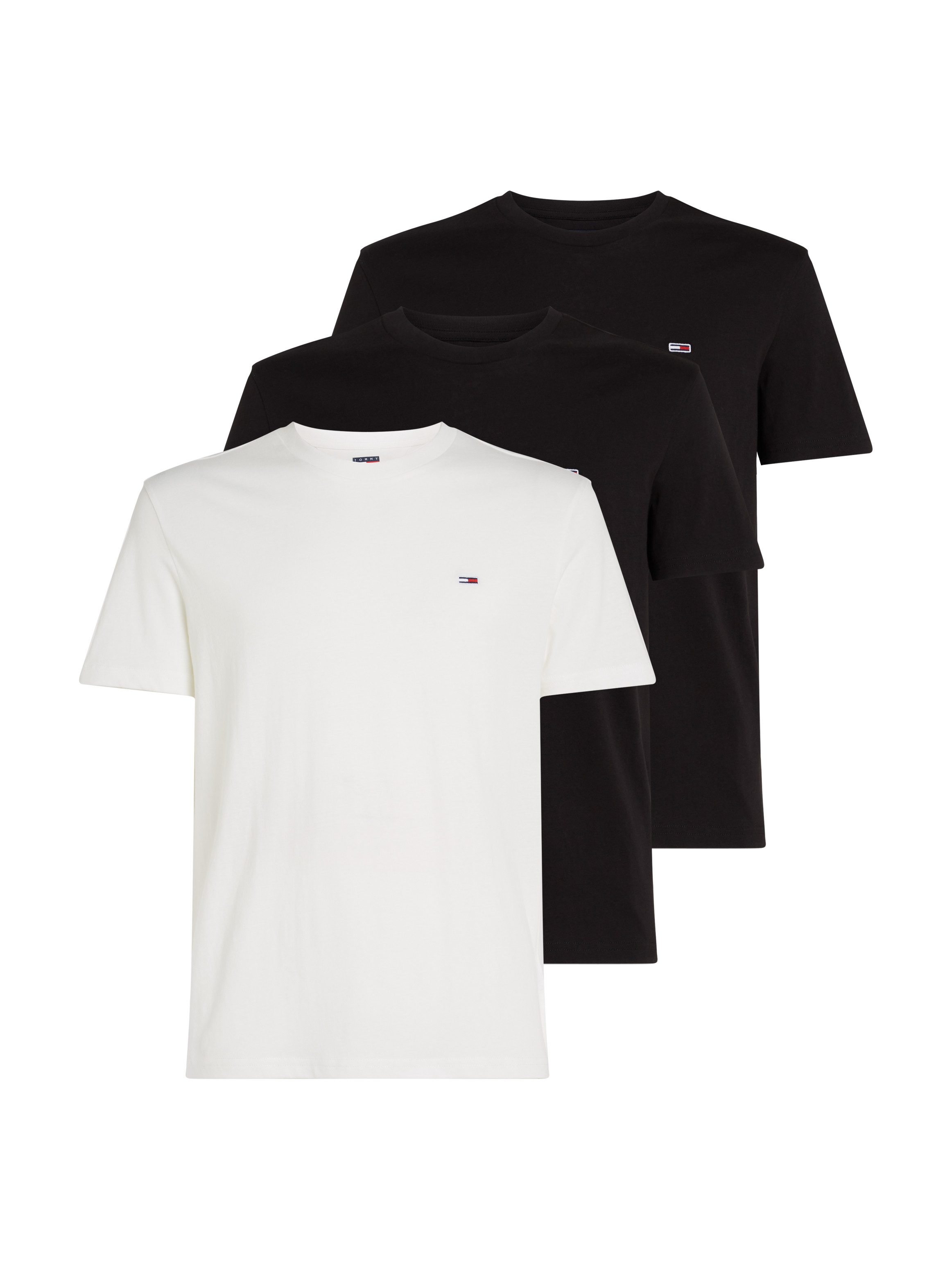 TOMMY JEANS T-shirt TJM XSLIM 3 PACK TEE heren t-shirts maat XXXL multicolor