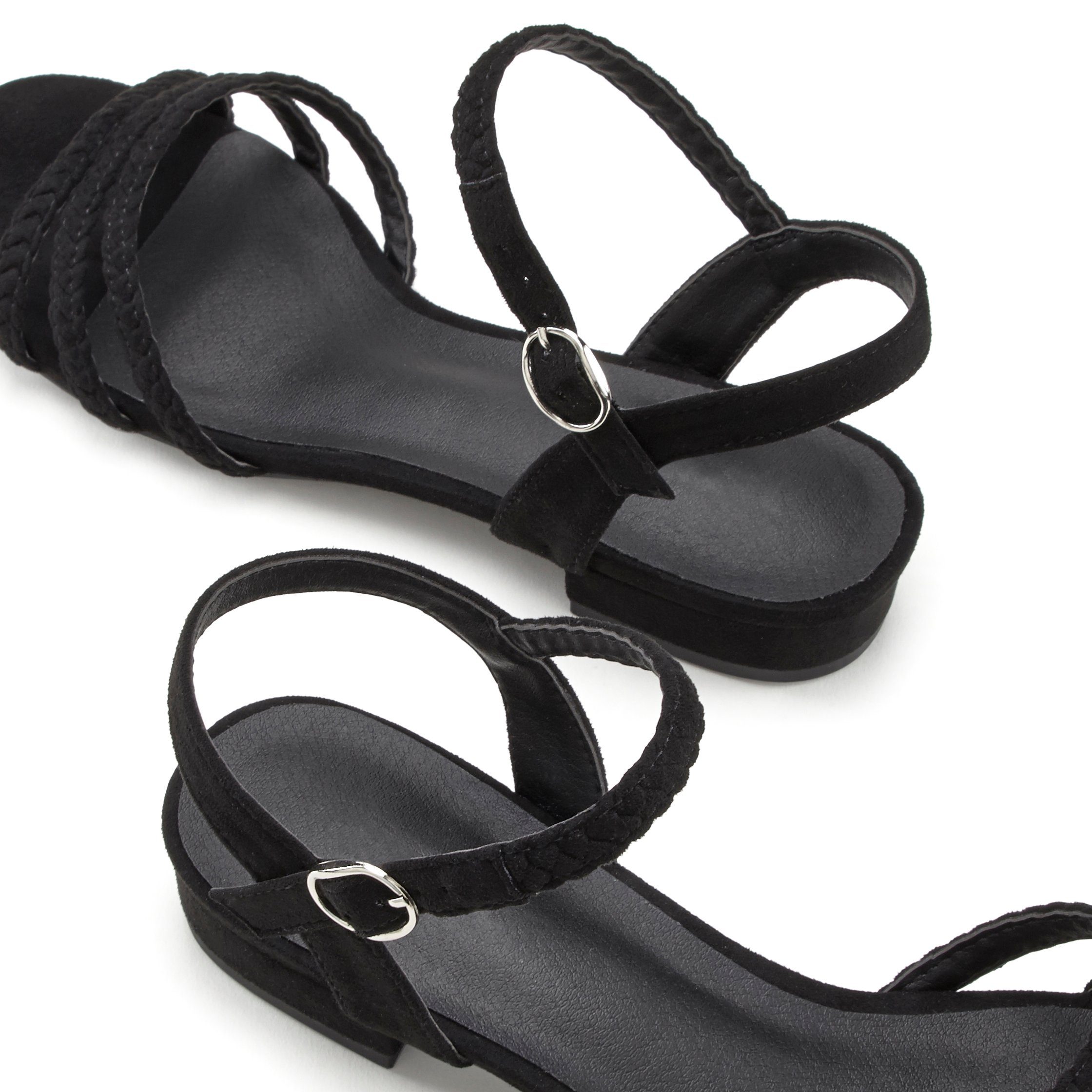 Lascana Sandalen Sandalette, zomerschoen met gevlochten bandjes VEGAN