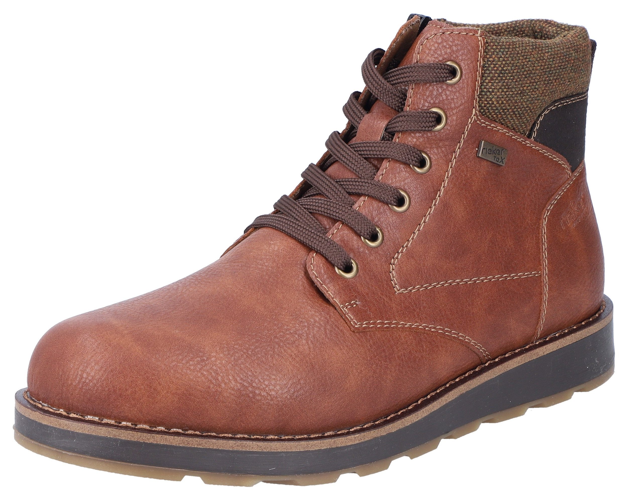 Rieker Winterlaarzen , veterschoenen, schachtkussen, met riekertex-membraan