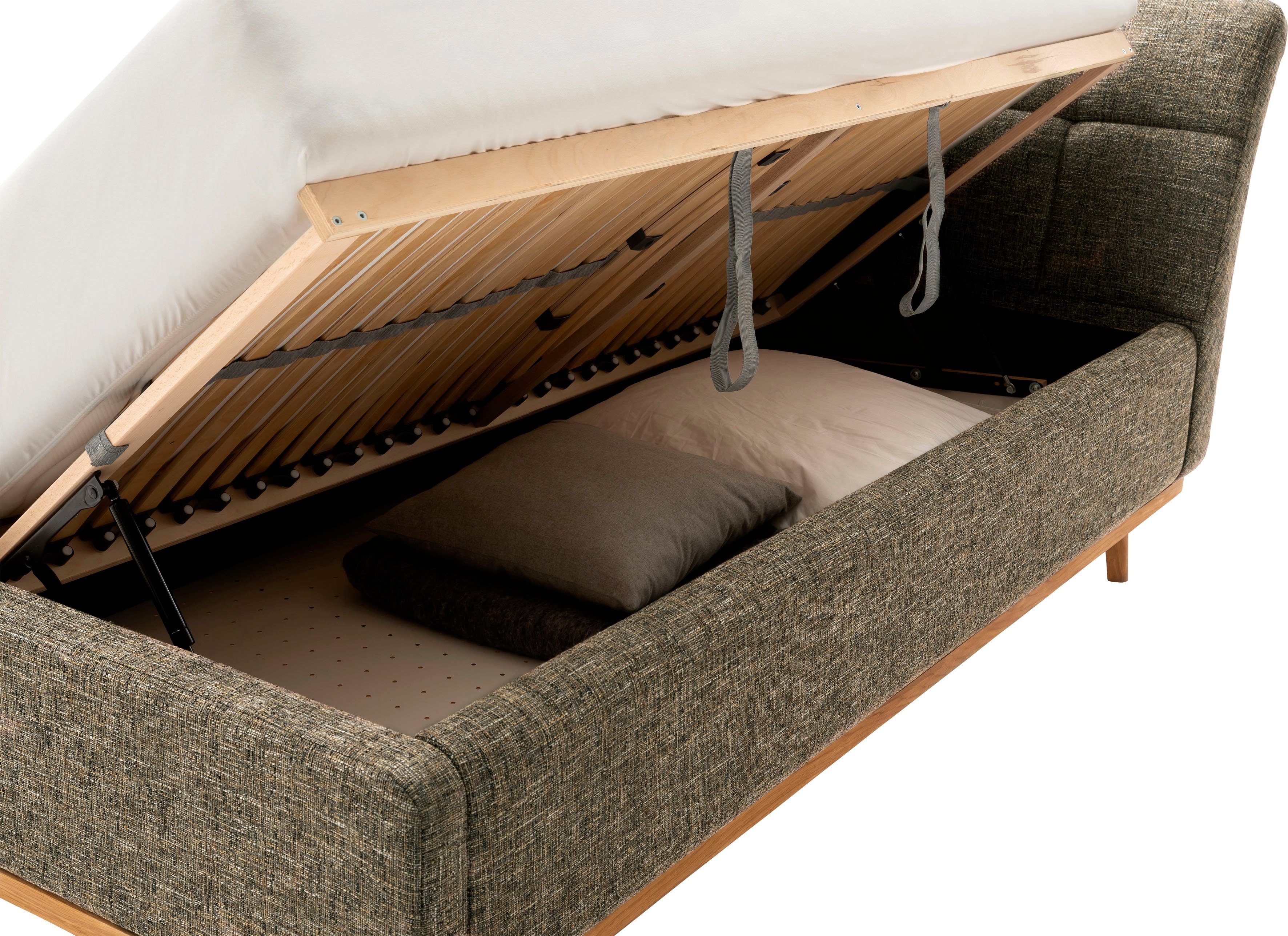 meise.möbel Gestoffeerd bed Mila met bedkist