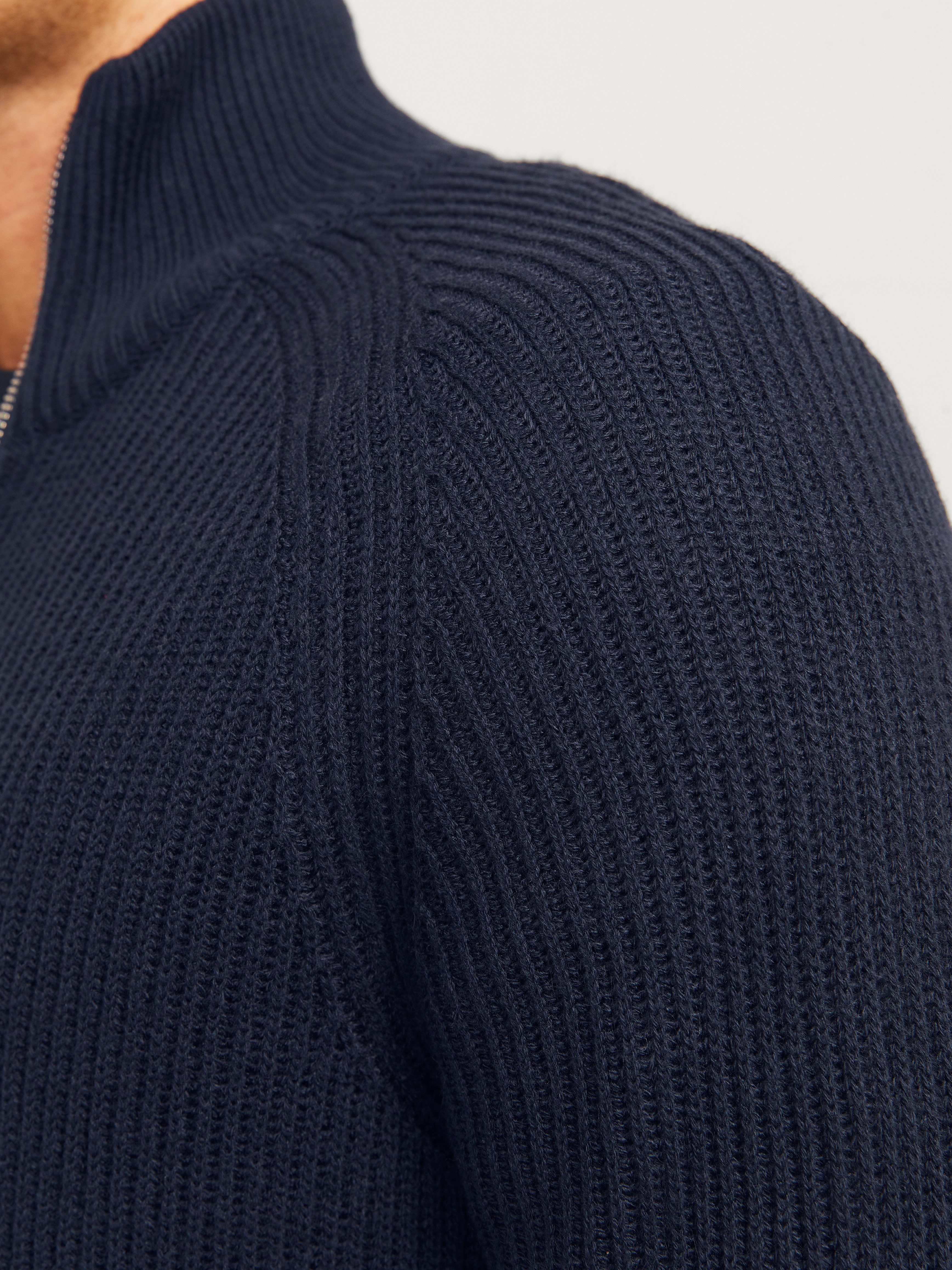 Jack & Jones Vest JJPANNEL KNIT ZIP CARDIGAN AW24