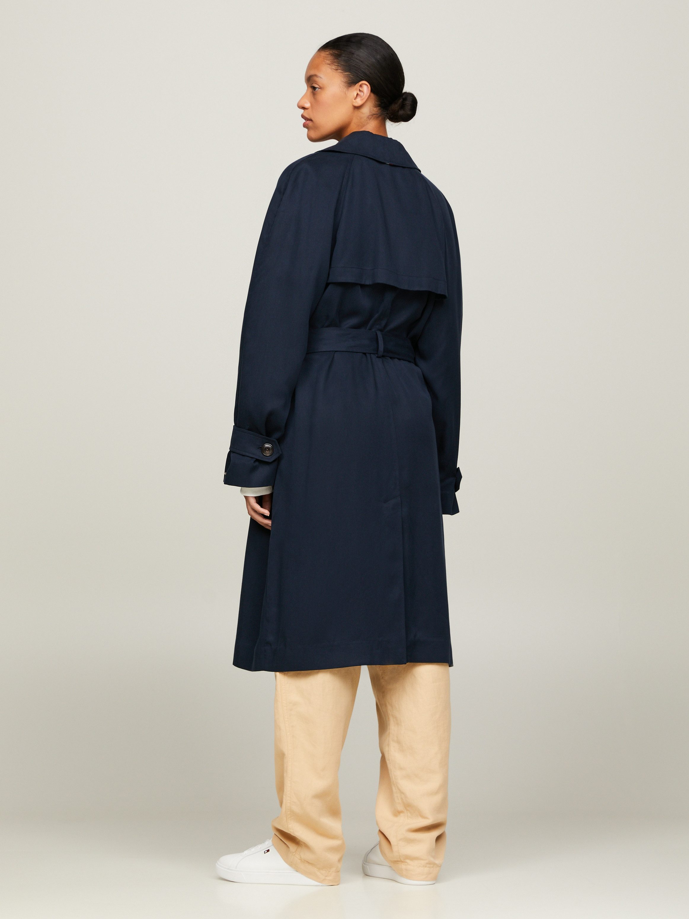 Tommy Hilfiger Trenchcoat TENCEL BLEND FLUID TRENCH