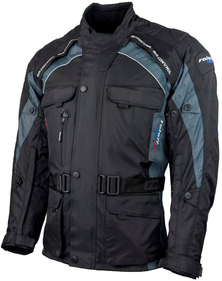 roleff Bikerjack Liverpool RO Unisex, met veiligheidsstrepen, 4 zakken