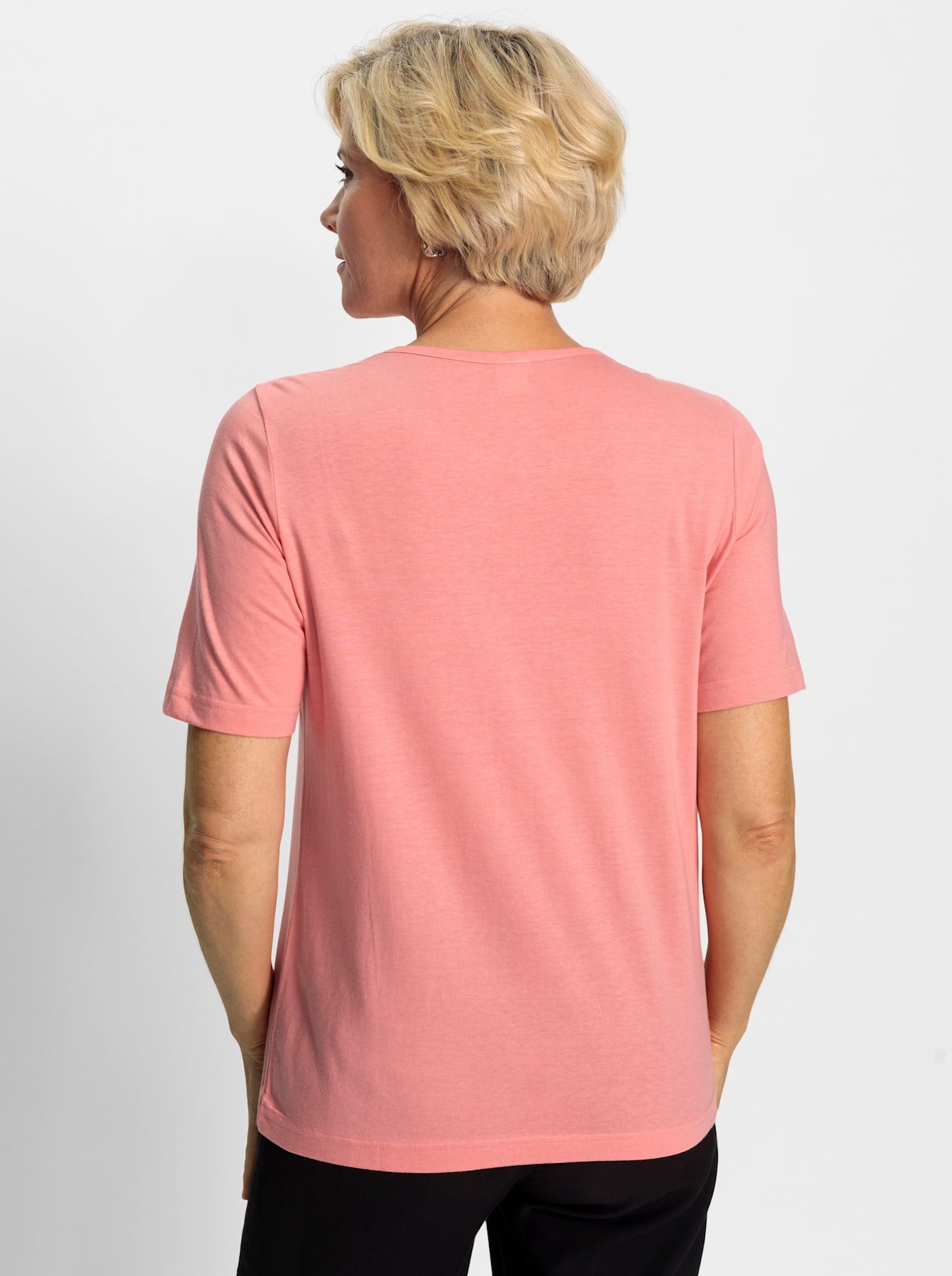 Classic Shirt met ronde hals Shirt (1-delig)