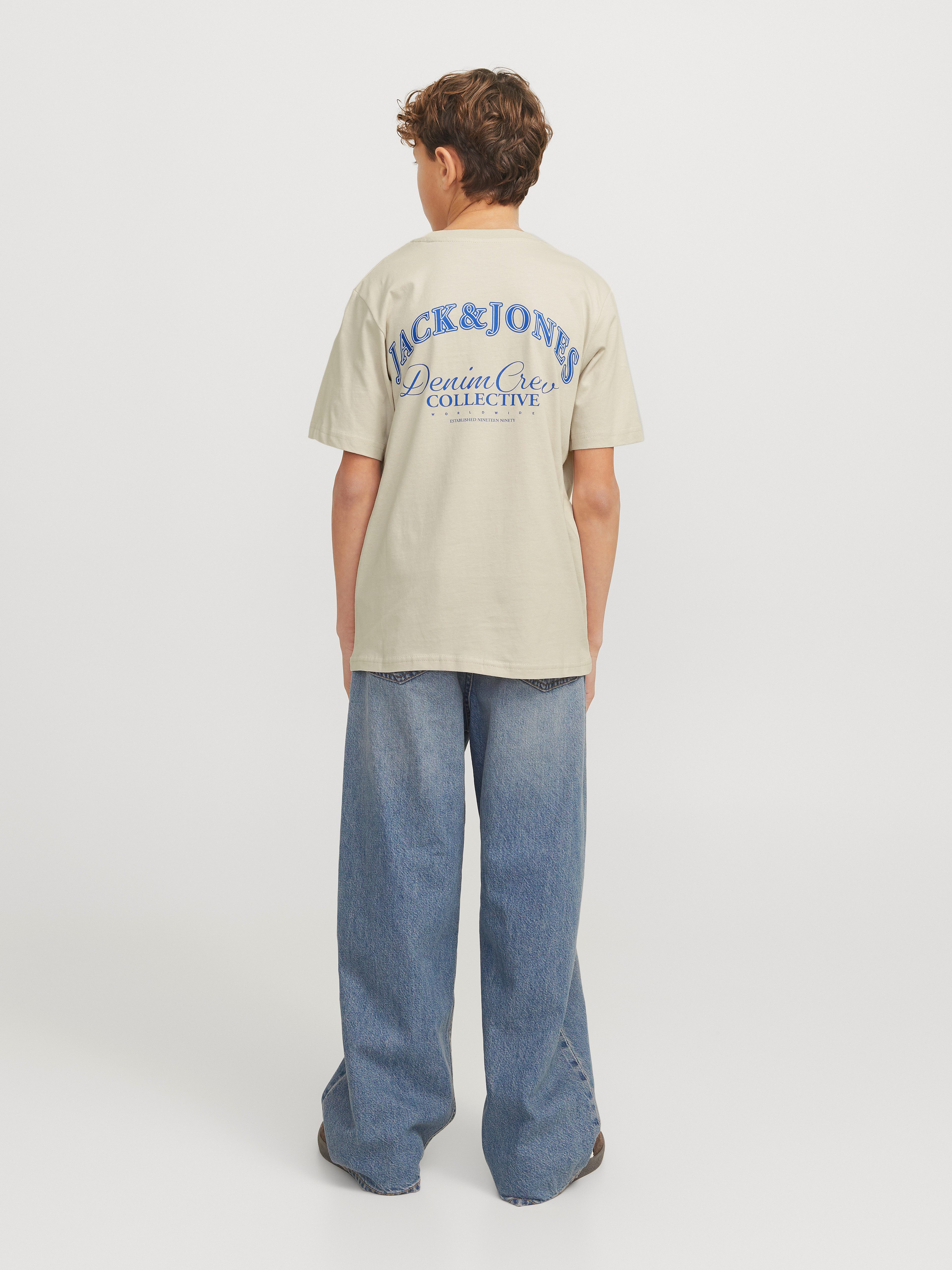 Jack & Jones Junior T-shirt JJEBRANDES BACKP RELAXED TEE SS SN JNR
