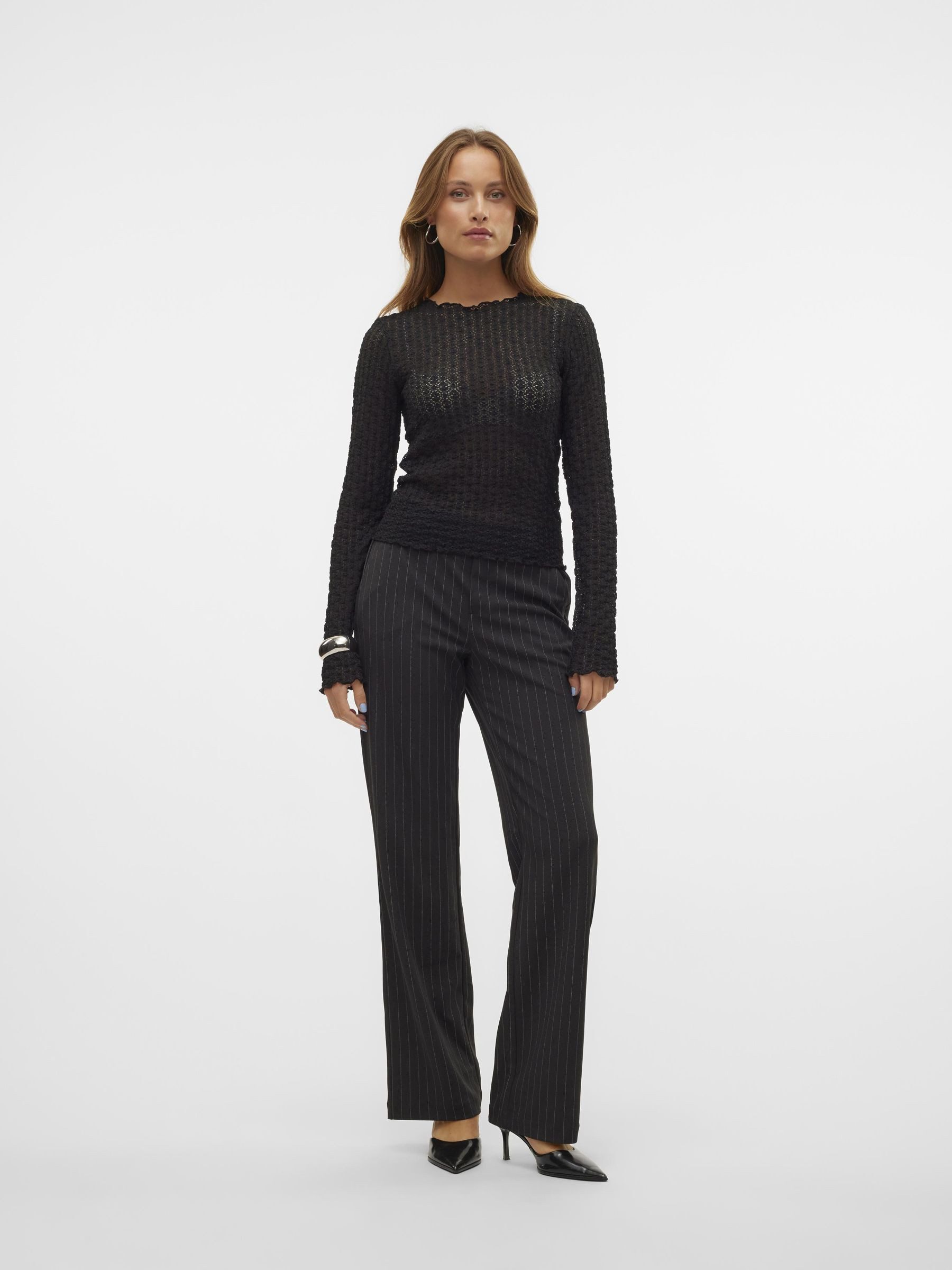 Vero Moda Pantalon VMMAYA MY MW STRAIGHT PRINT PANT NOOS