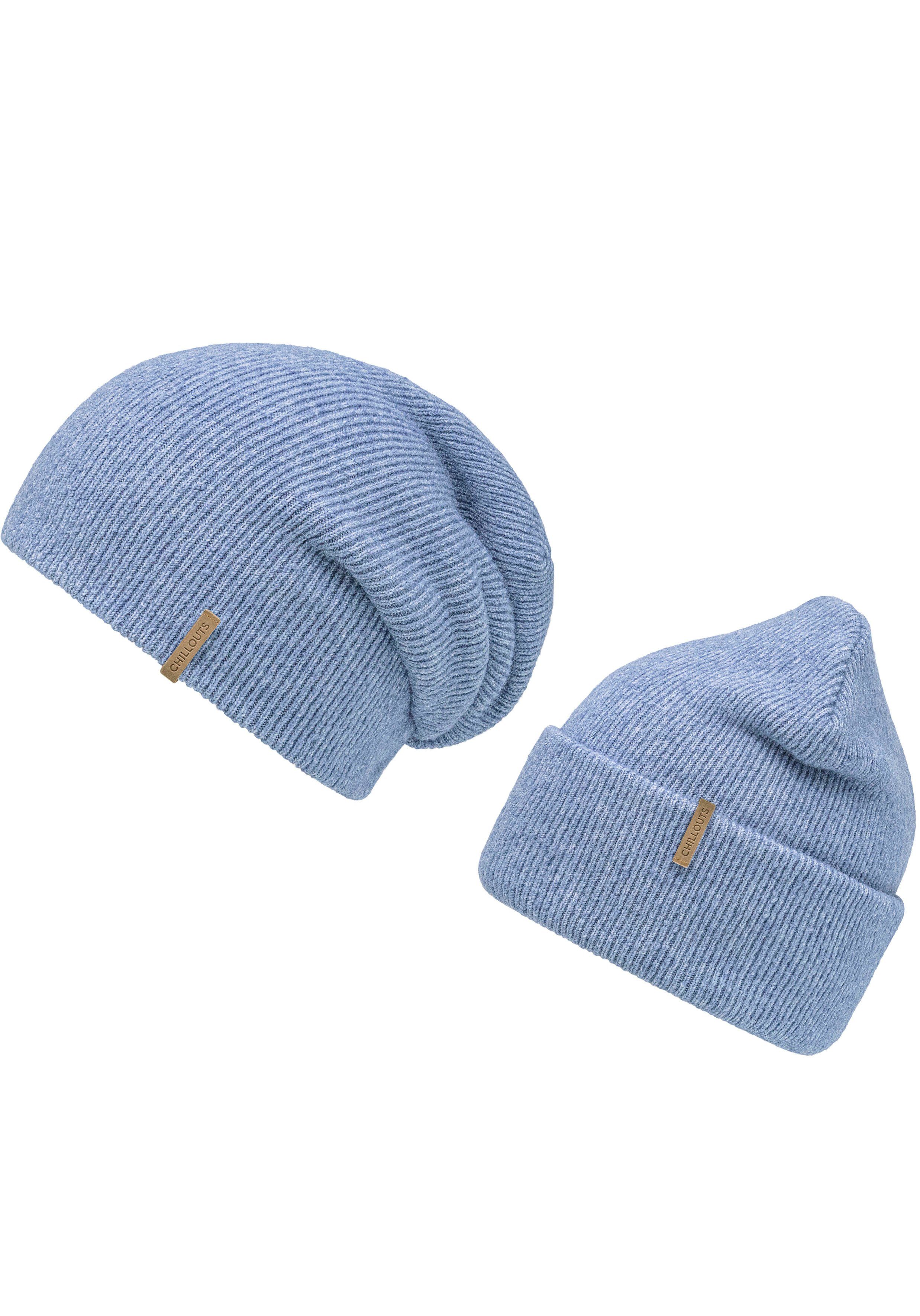chillouts Beanie Milea Hat met ademende en temperatuurregulerende eigenschappen dames mutsen blauw