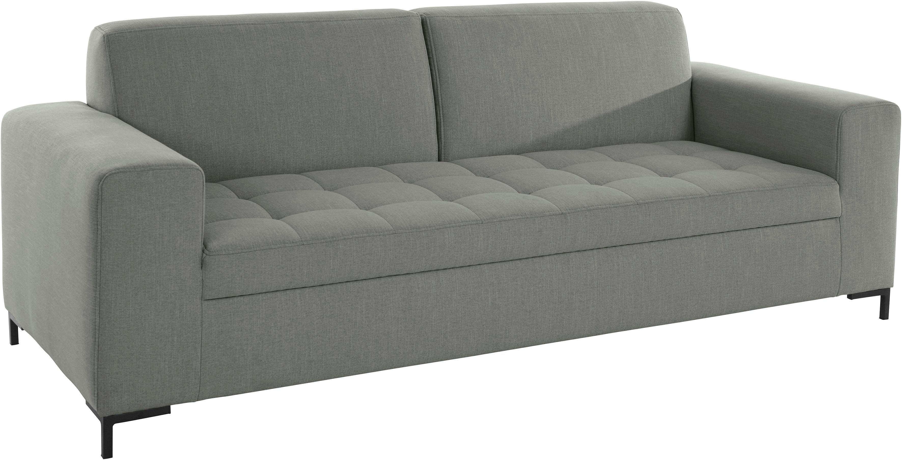 OTTO products 3-zitsbank Grazzo hoogwaardige stoffen van gerecycled materiaal, stiksels op de zitting