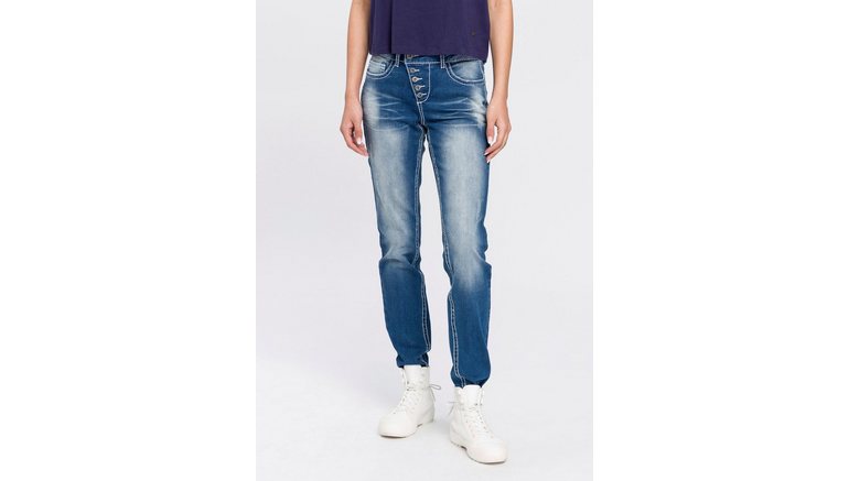 Arizona Slim fit jeans Heavy Washed - Shaping Mid waist online kopen | OTTO