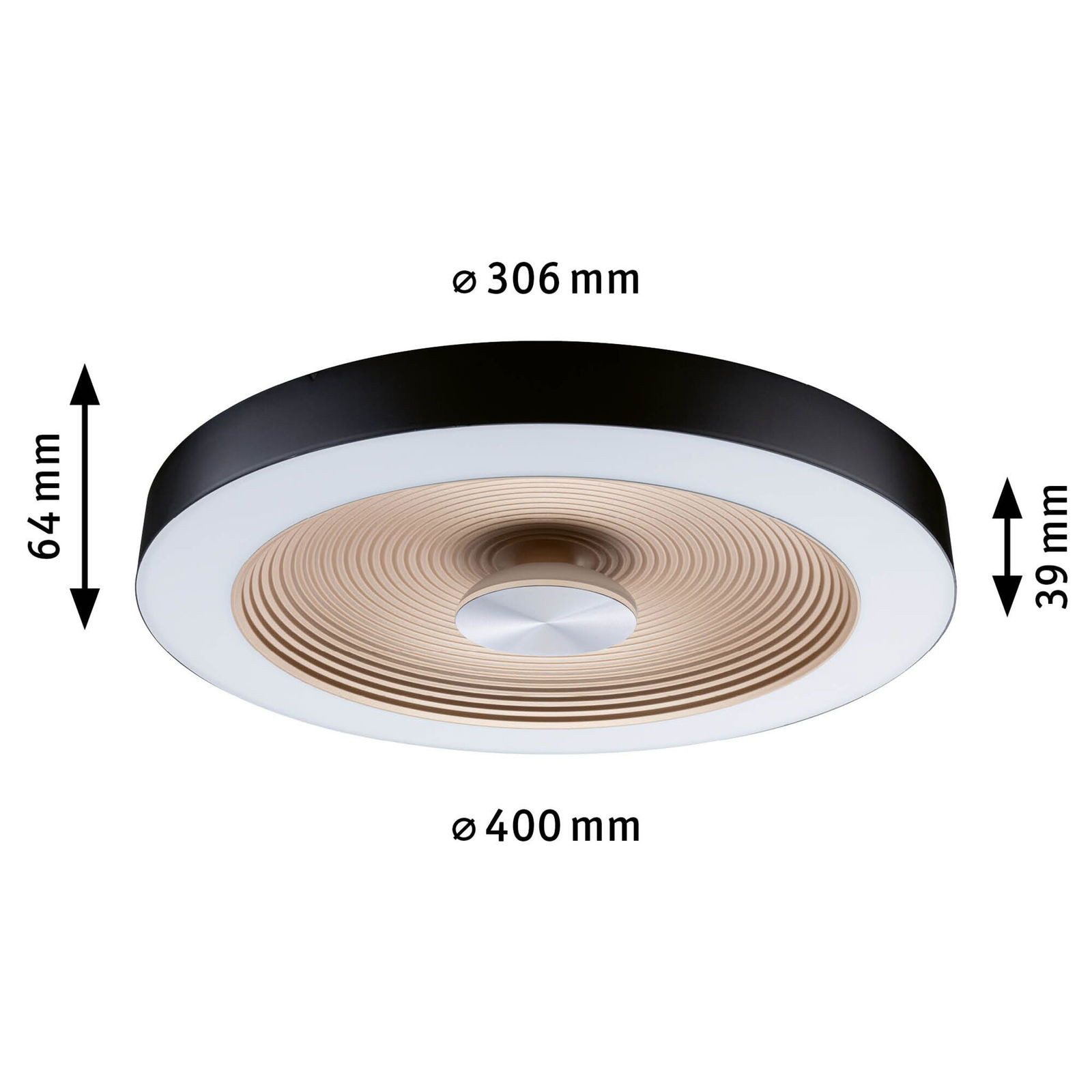 Paulmann Led-plafondlamp LED plafondlamp Volea IP44 3000K 500lm / 2400lm 230V 4 / 1x18,5W (1 stuk)