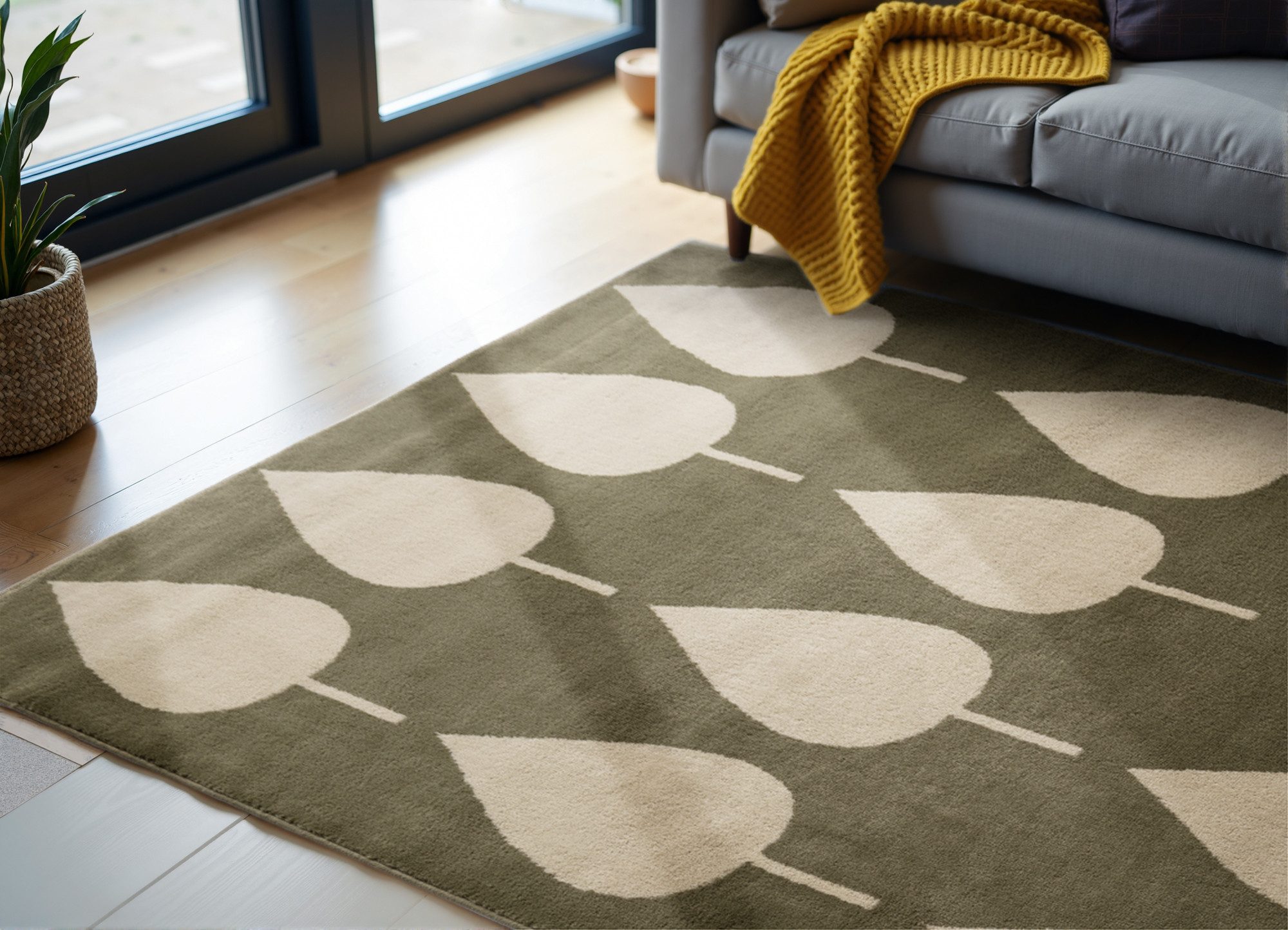 HANSE Home Kindervloerkleed Lovely Leaves Speeltapijt, stevig, kinderkamer, kortpolig, speelondergrond