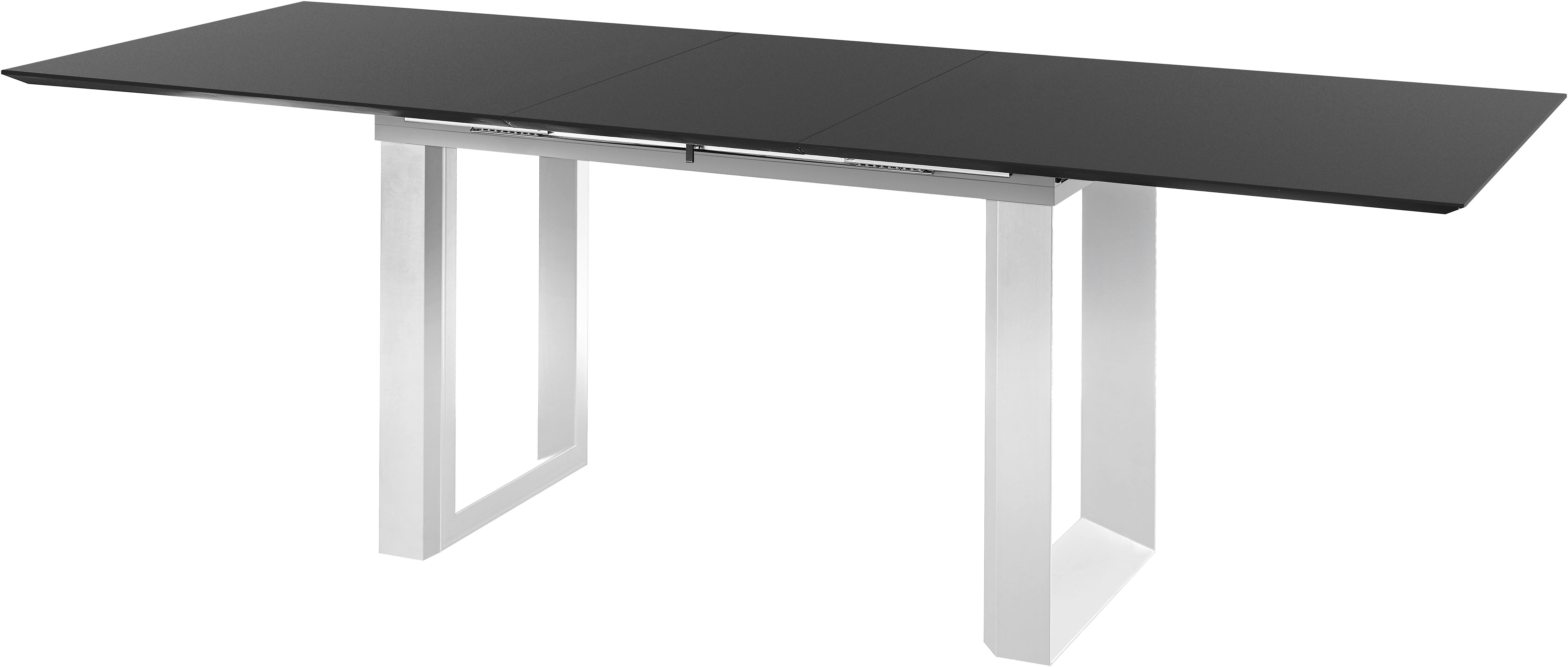 set one by Musterring Eettafel New Atlanta Rechthoekig blad met Zwitserse rand, uitschuifbaar, onderstel in U-vorm