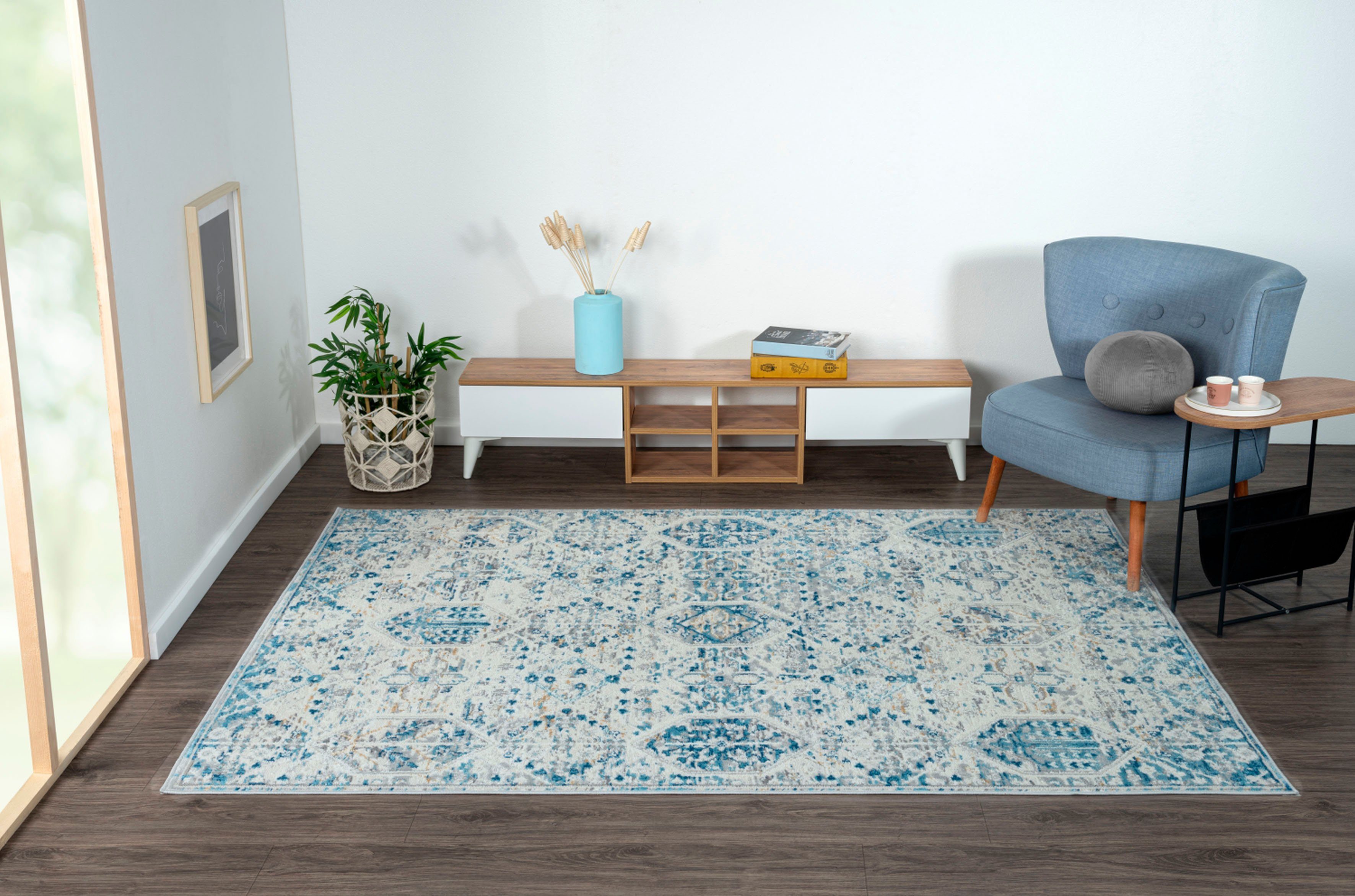 Myflair Möbel & Accessoires Vloerkleed My Heriz 2 Kortpolig, klassiek oosters ontwerp, bijzonder zacht door microvezel