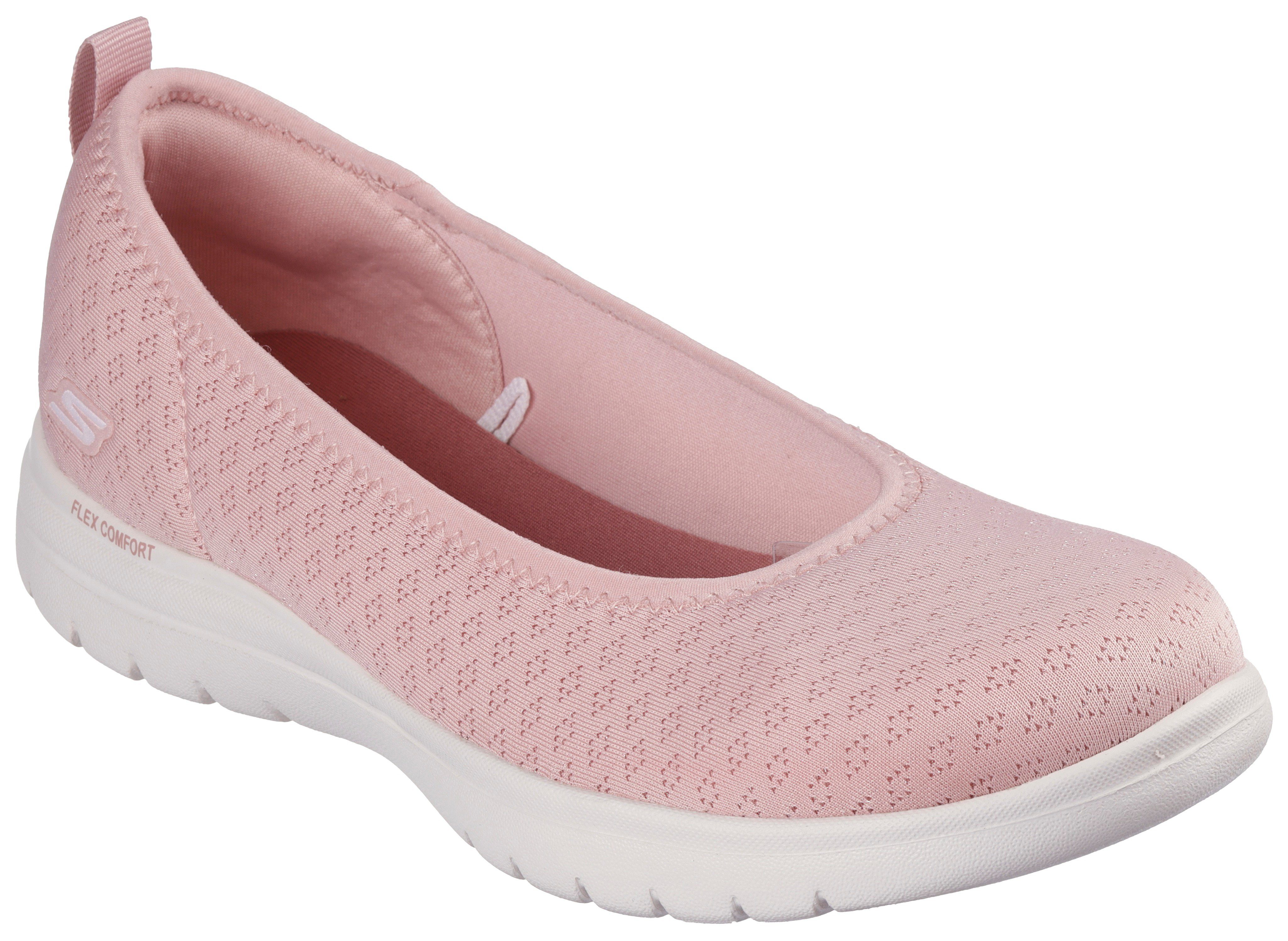 NU 20% KORTING: Skechers Ballerina's ON-THE-GO FLEX-SIENA met comfortabel elastisch boordsel