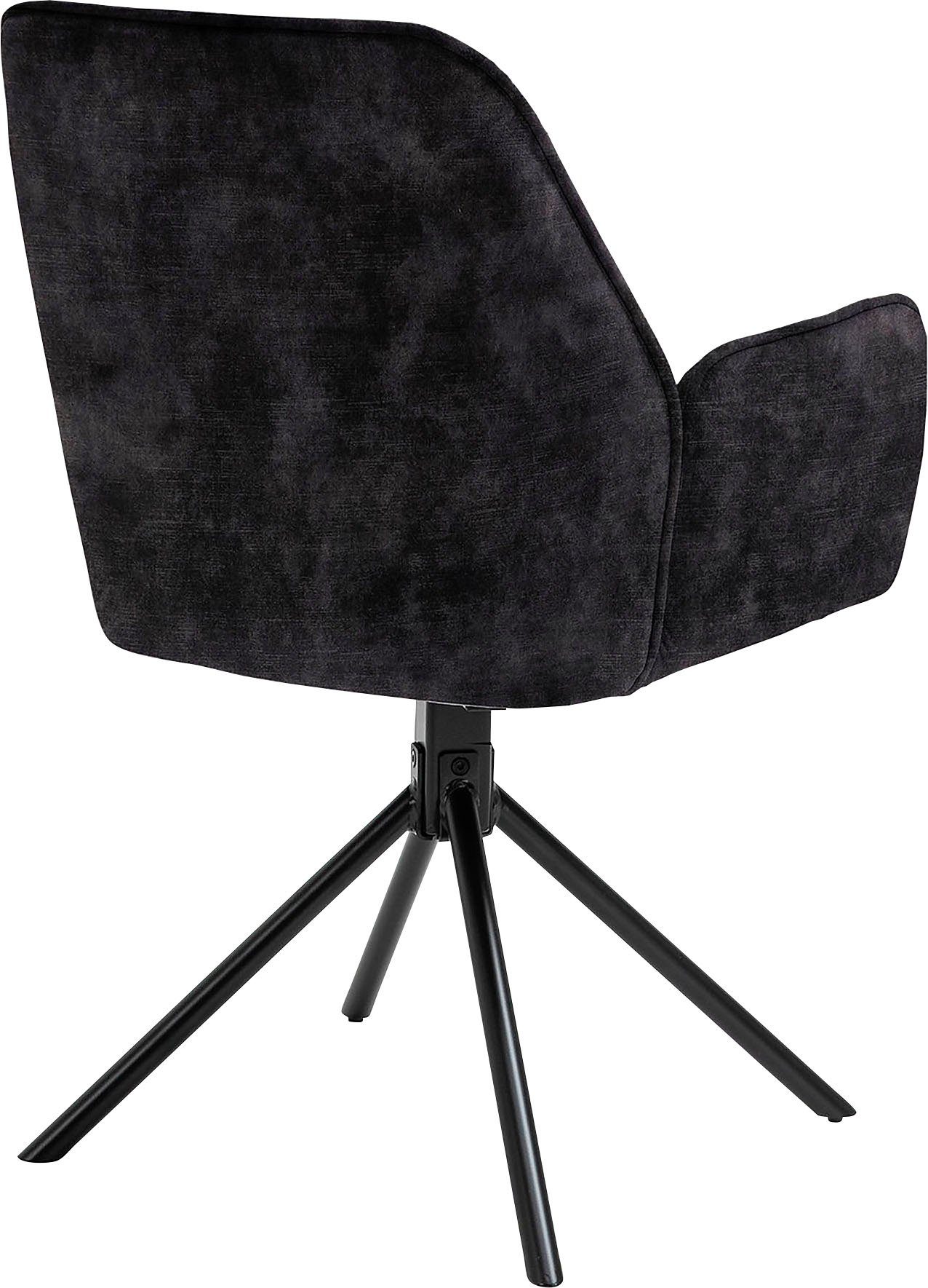 byLIVING Eetkamerstoel Blair set van 2, 360° draaibaar, gezellige fauteuil, verschillende stoffen (set, 2 stuks)