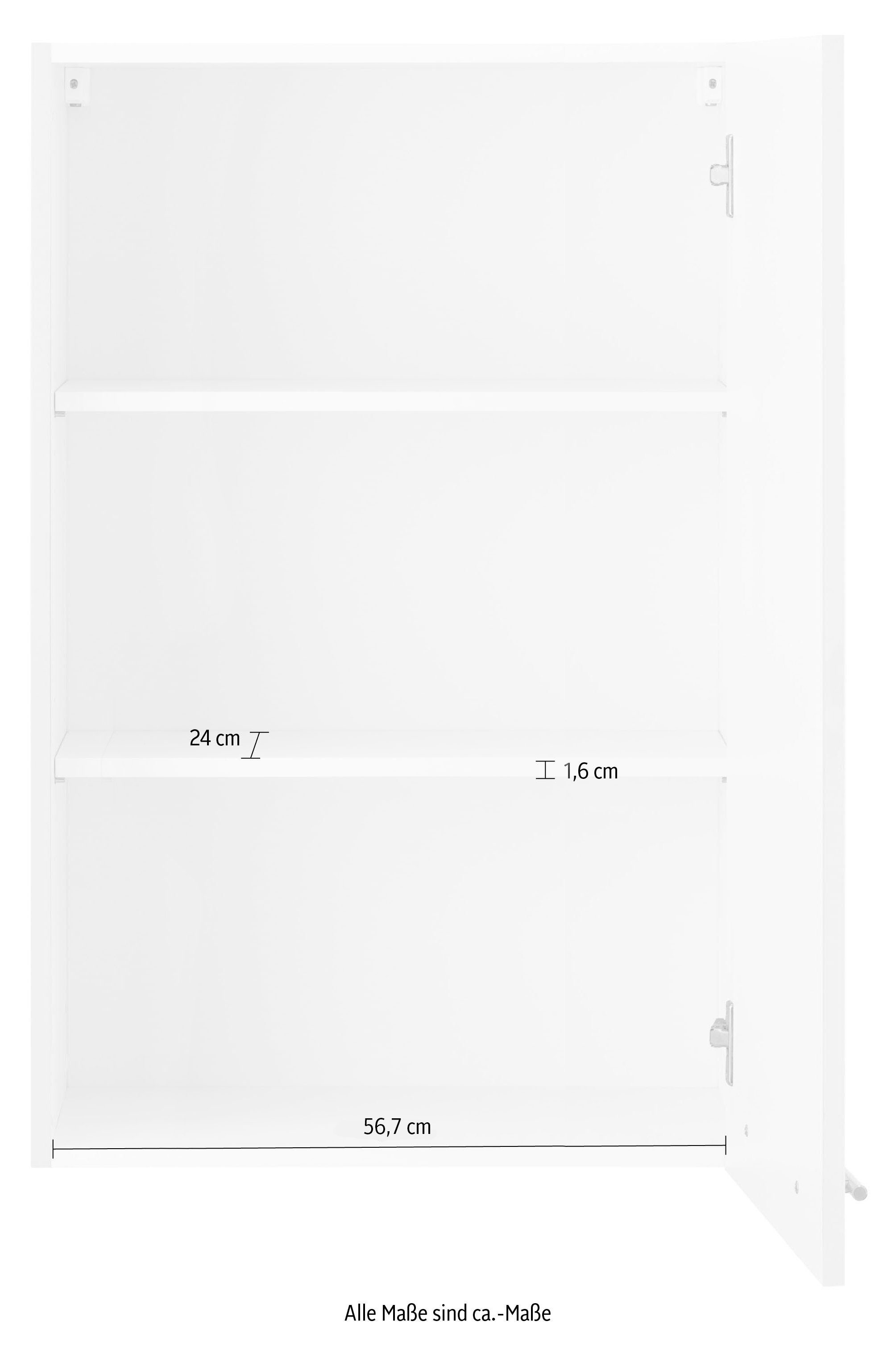 wiho Küchen Hangend kastje Unna 60 cm breed, 90 cm hoog