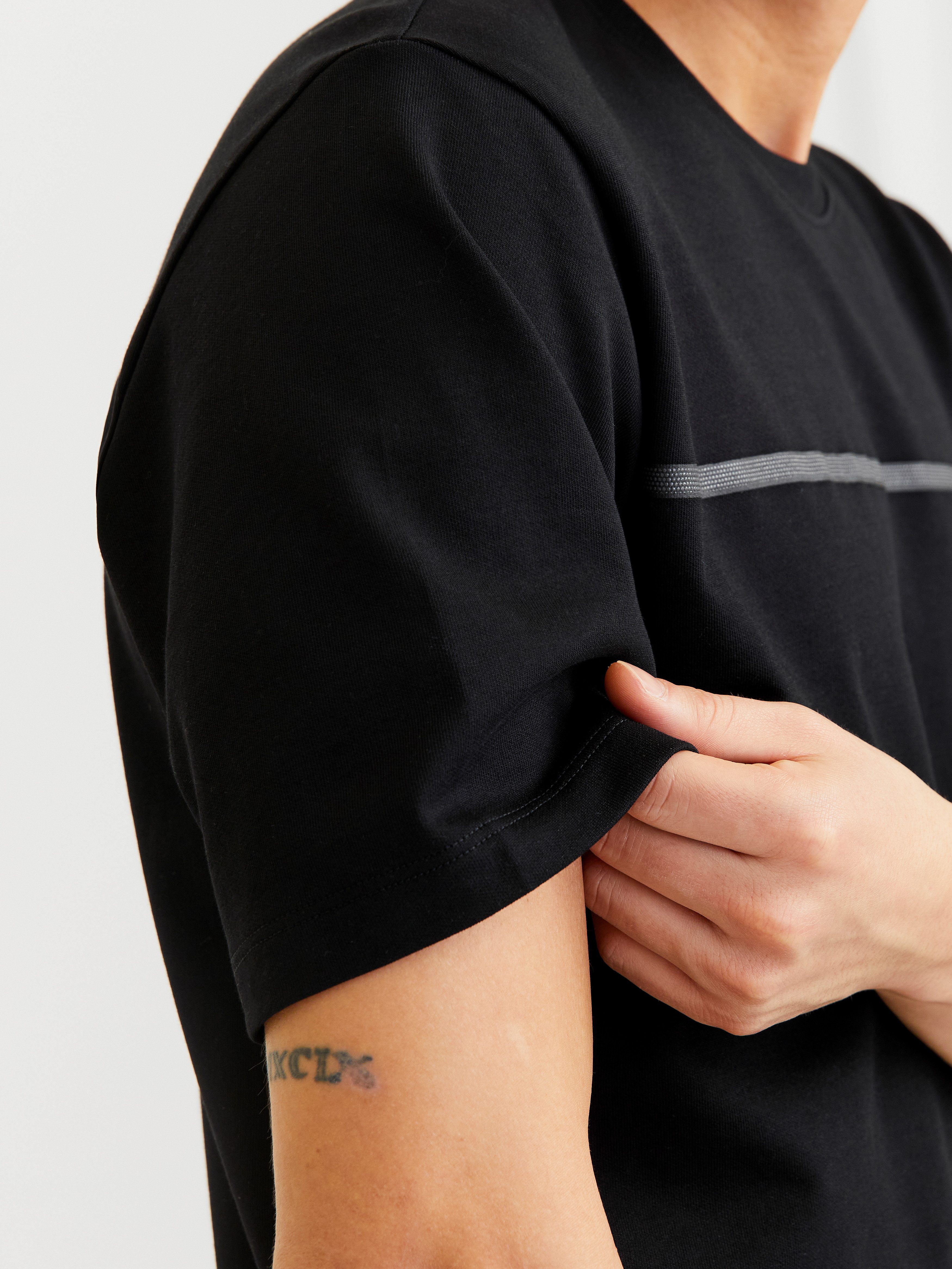 Jack & Jones T-shirt JCOFUSION FULL BRANDING TEE SS CREW NOOS