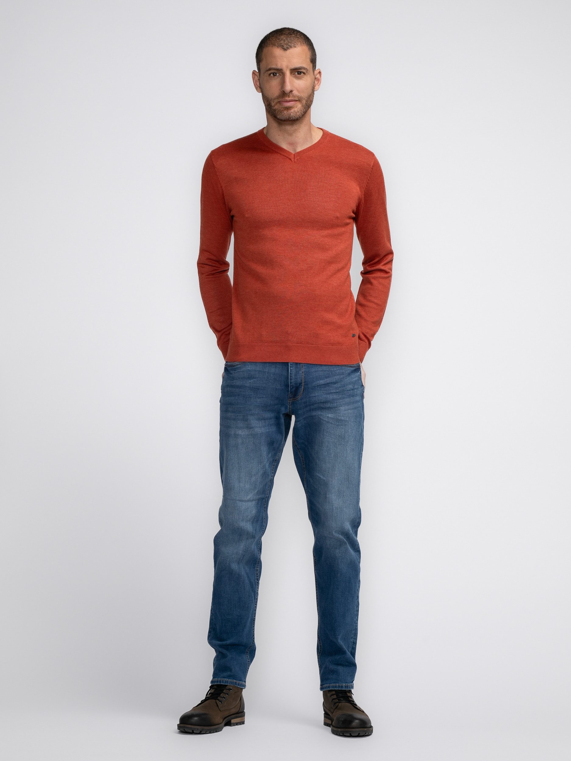 Petrol Industries Trui met V-hals Men Knitwear V-Neck Basic