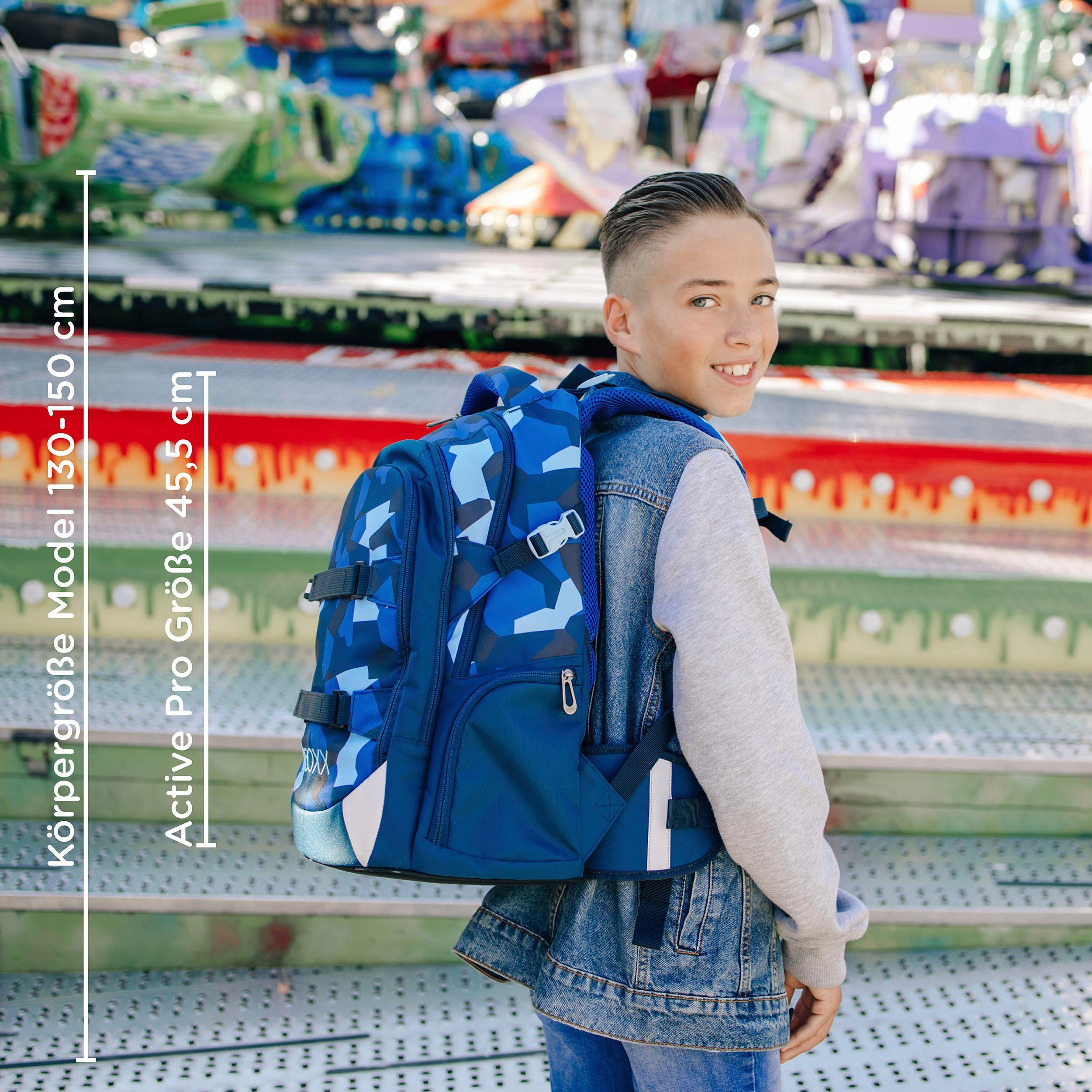 neoxx Schoolrugzak Active Pro, Camo Nation