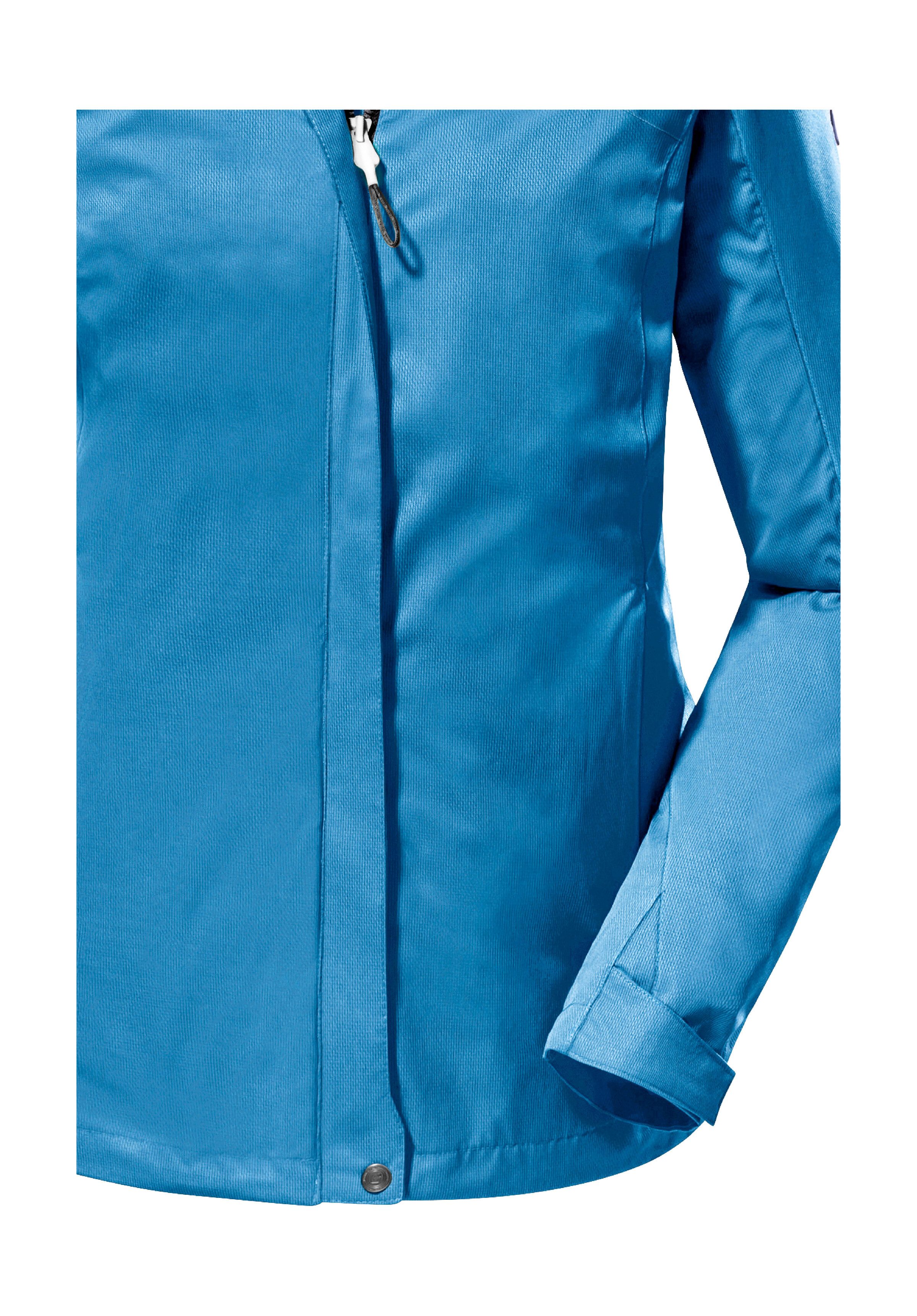 Killtec Outdoorjack KOS 133 WMN JCKT Water- en winddichte damesjack met afneembare capuchon, PFAS-vrij