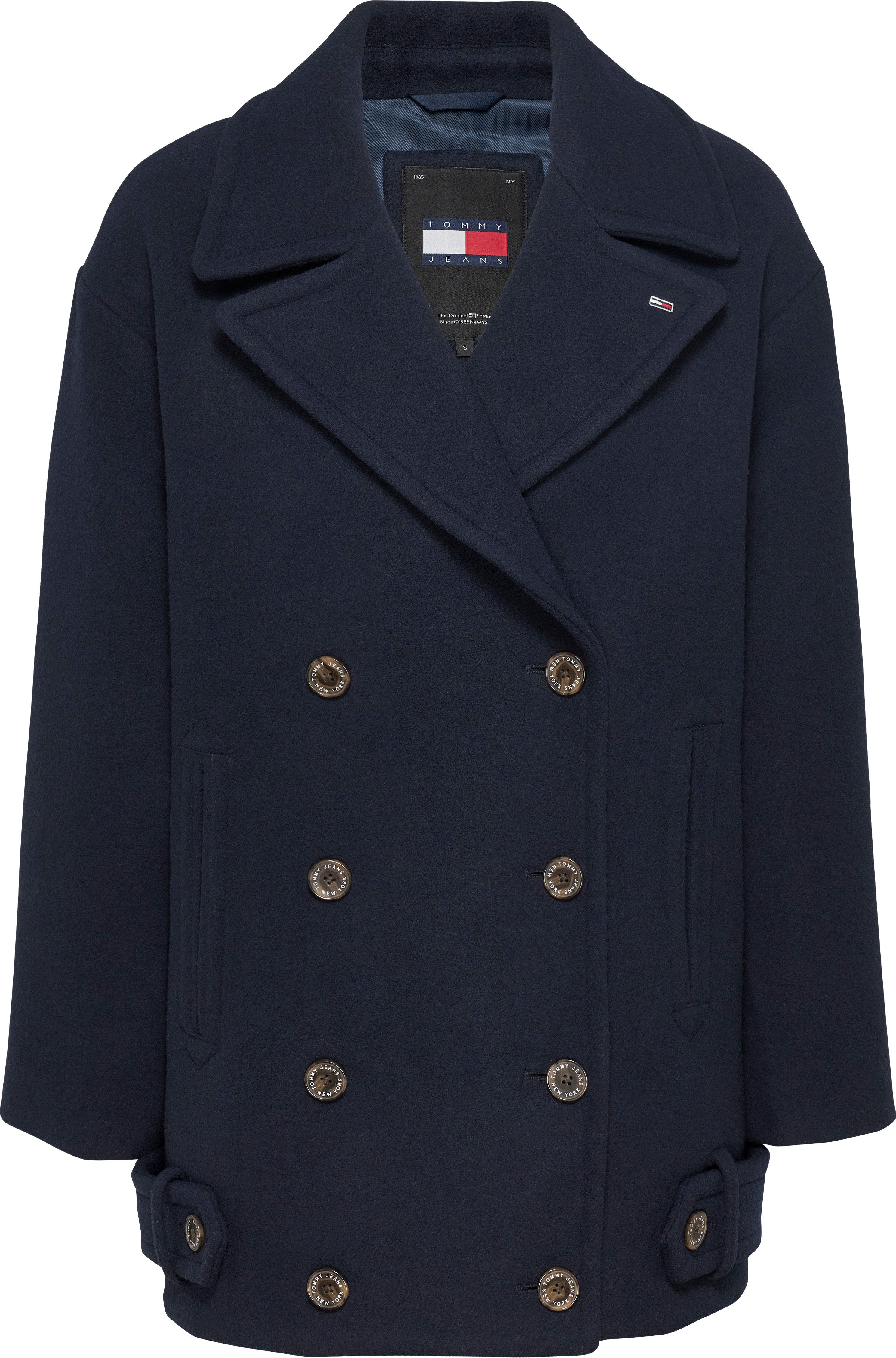 TOMMY JEANS Korte jas TJW WOOL PEACOAT
