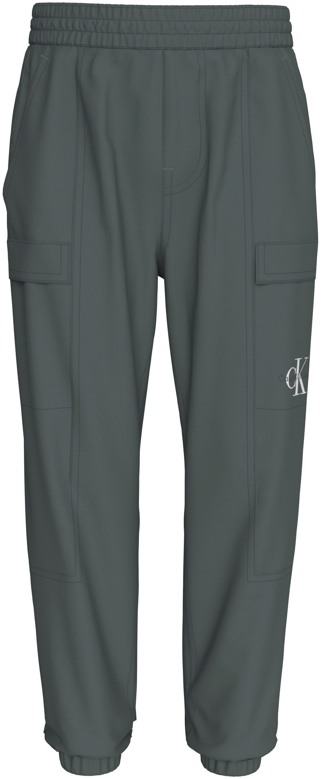 Calvin Klein Sweatbroek ESSENTIAL WOVEN CARGO PANTS voor kinderen tot 16 jaar met logo-print