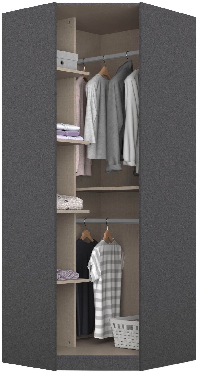 rauch Hoekkledingkast Holmes in industriële stijl