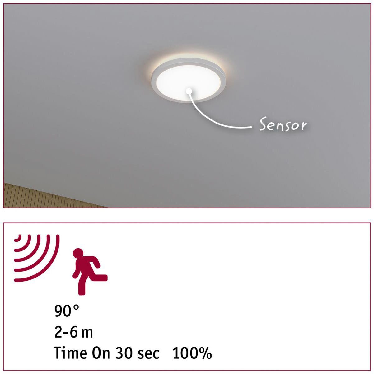 Paulmann Led-paneel LED paneel Atria Shine backlight IP44 rond 190mm 11,2W 850lm 4000K (1 stuk)
